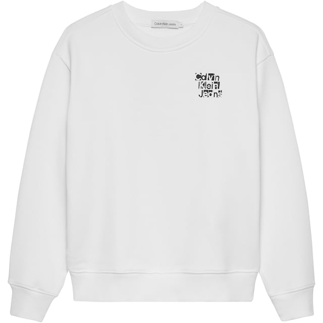 Calvin Klein Jeans Sweatshirt »PLACED INST. GRID CREWNECK«, mit Logodruck  online kaufen | BAUR