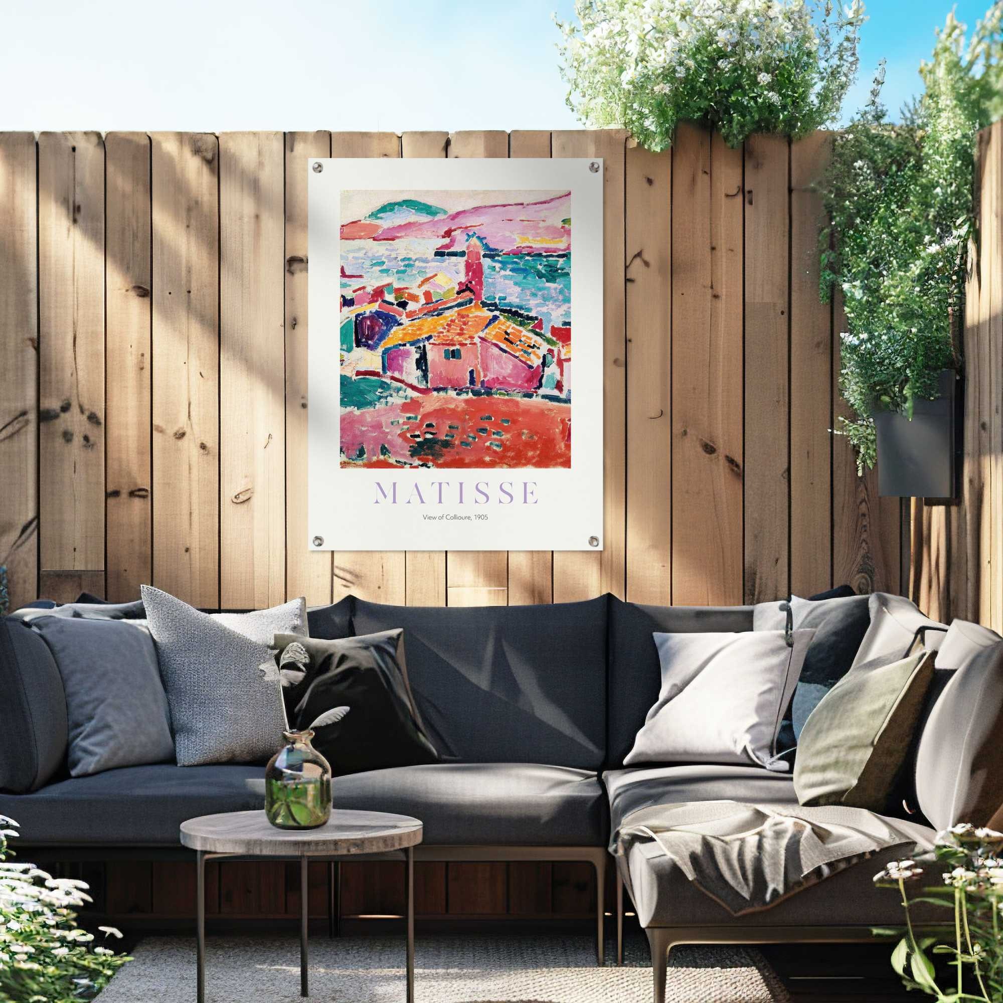 Reinders! Poster »Matisse - Les toits de Collioure«, Garten - Mehrfarbig - Leinwand - Kunst - 60x80 cm