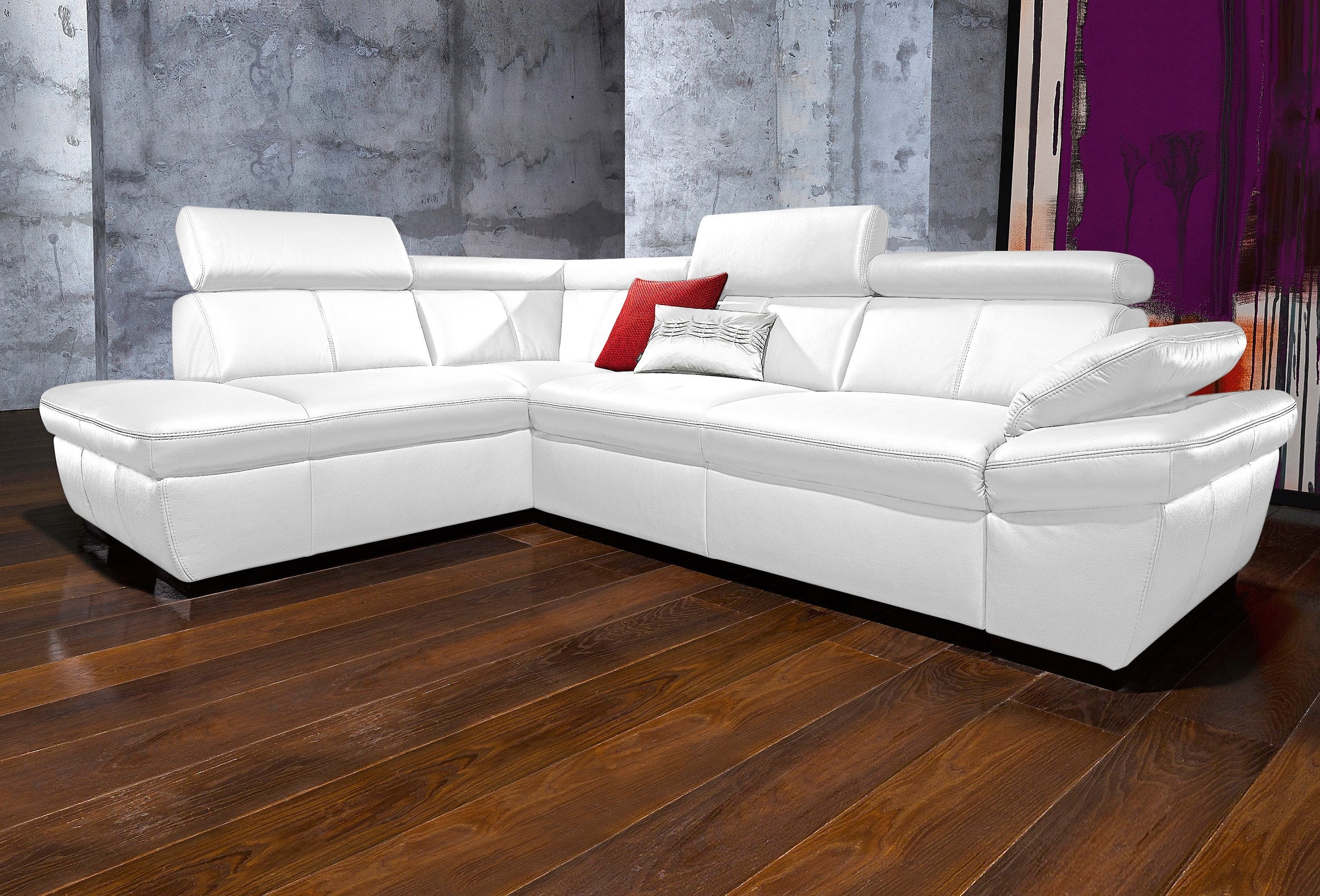 exxpo - sofa fashion Ecksofa "Salerno, Funktionssofa, hoher Sitzkomfort, Br günstig online kaufen