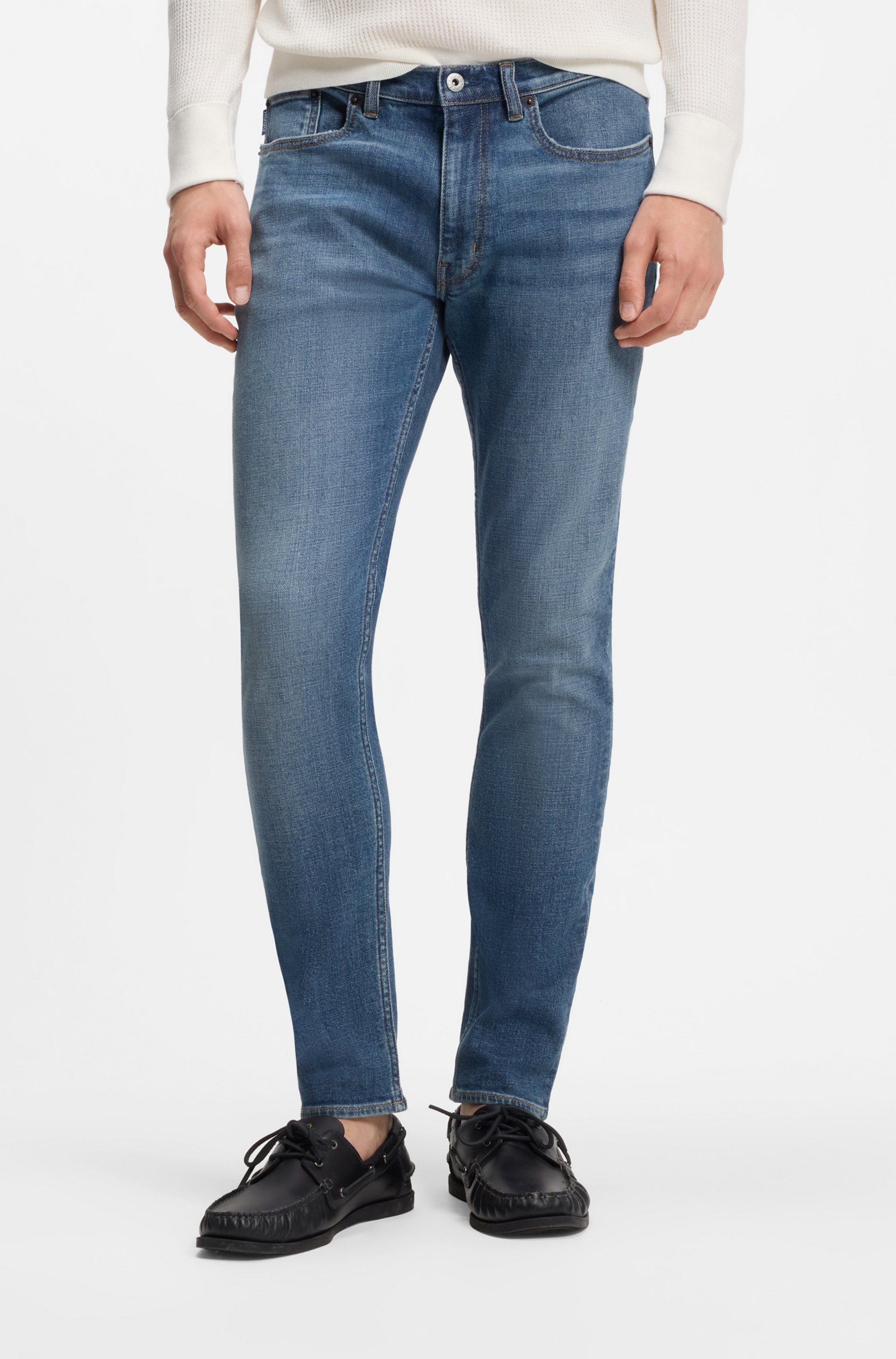 HUGO 5-Pocket-Jeans "Zane" Extra-Slim Fit, Baumwoll-Stretch, stone washed