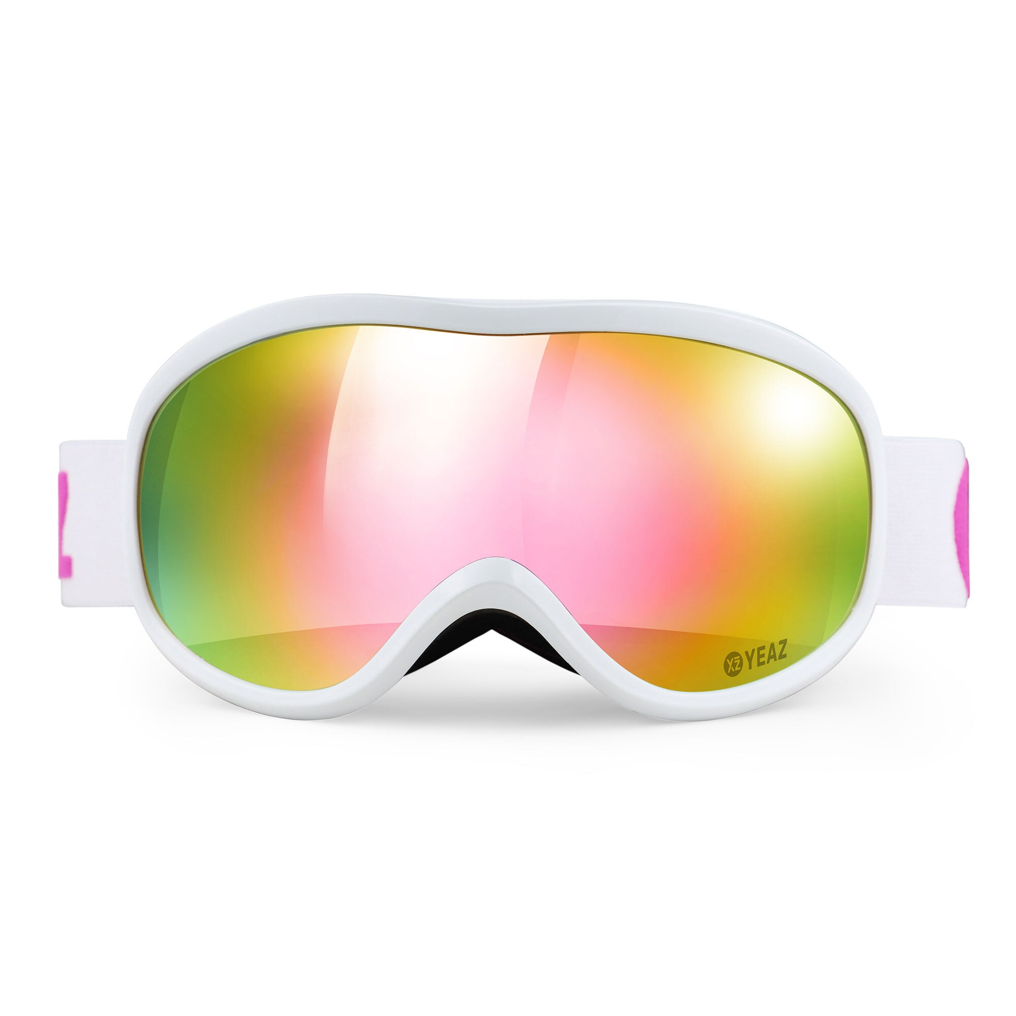 YEAZ Skibrille »Ski- und Snowboard-Brille pink/weiss STEEZE«