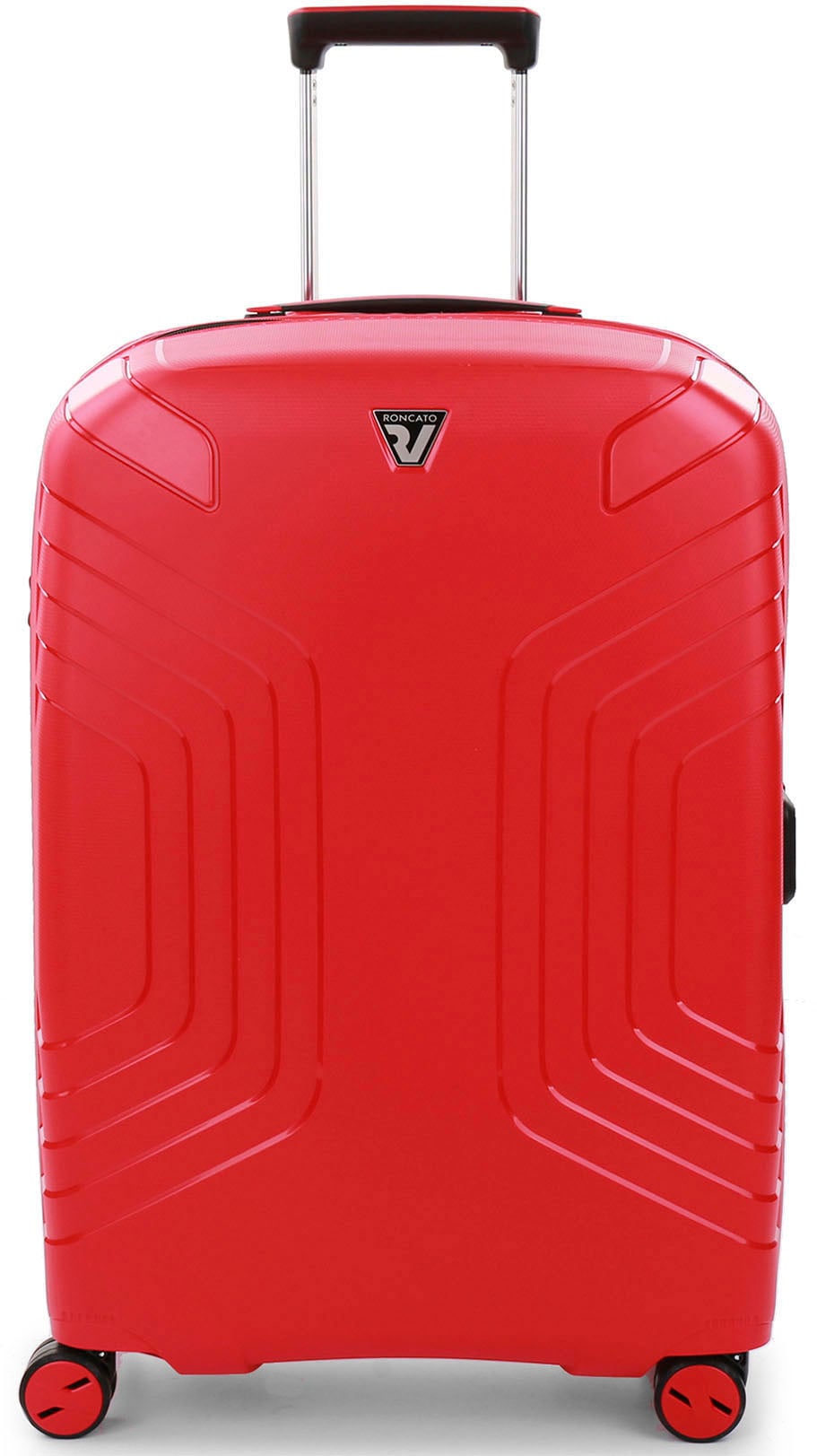 RONCATO Hartschalen-Trolley »Ypsilon 4.0, 69 cm, rot«, 4 Rollen, Hartschalen-Koffer Reisegepäck mit Volumenerweiterung und TSA Schloss