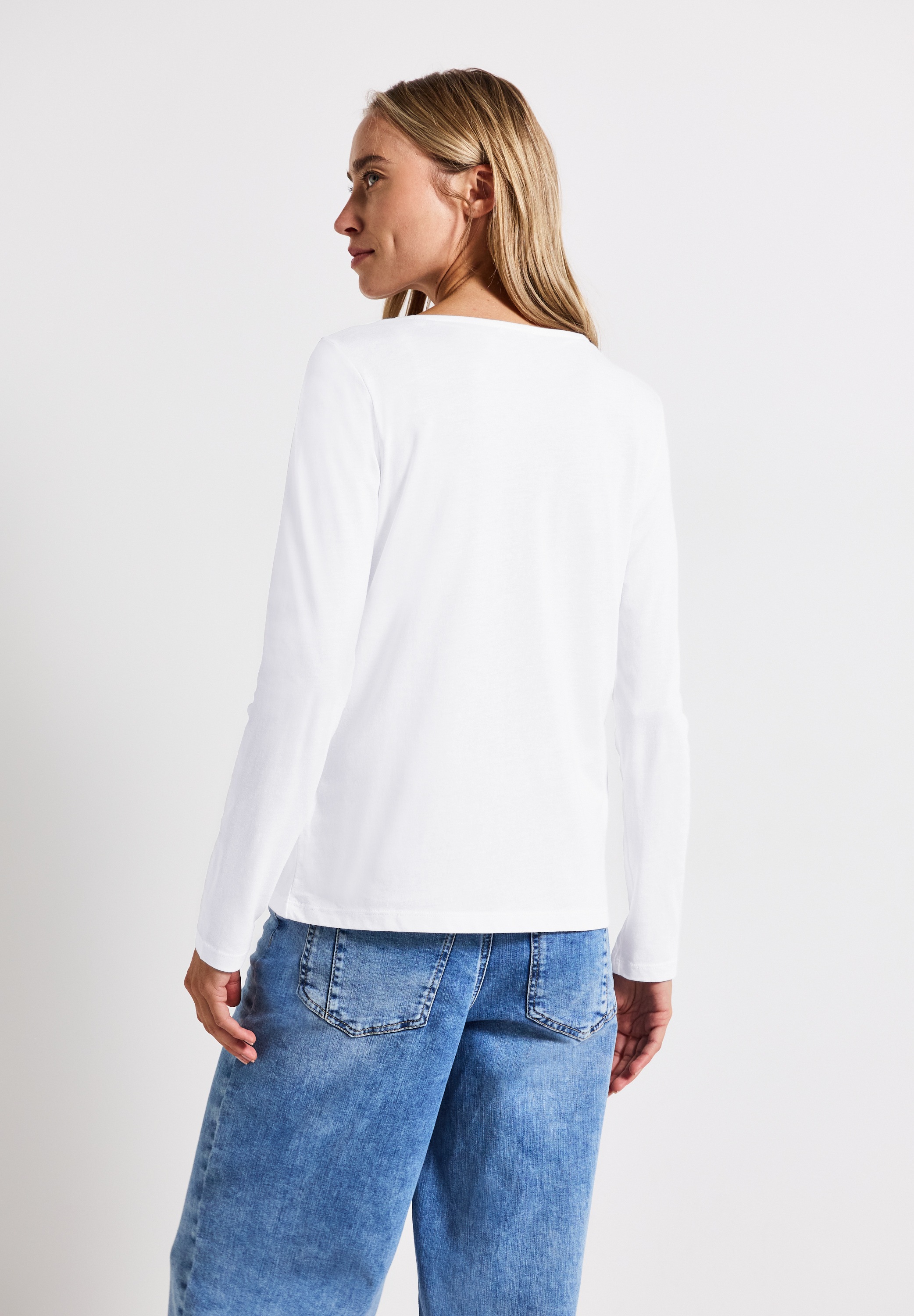 STREET ONE Langarmshirt, im soften Baumwoll-Mix