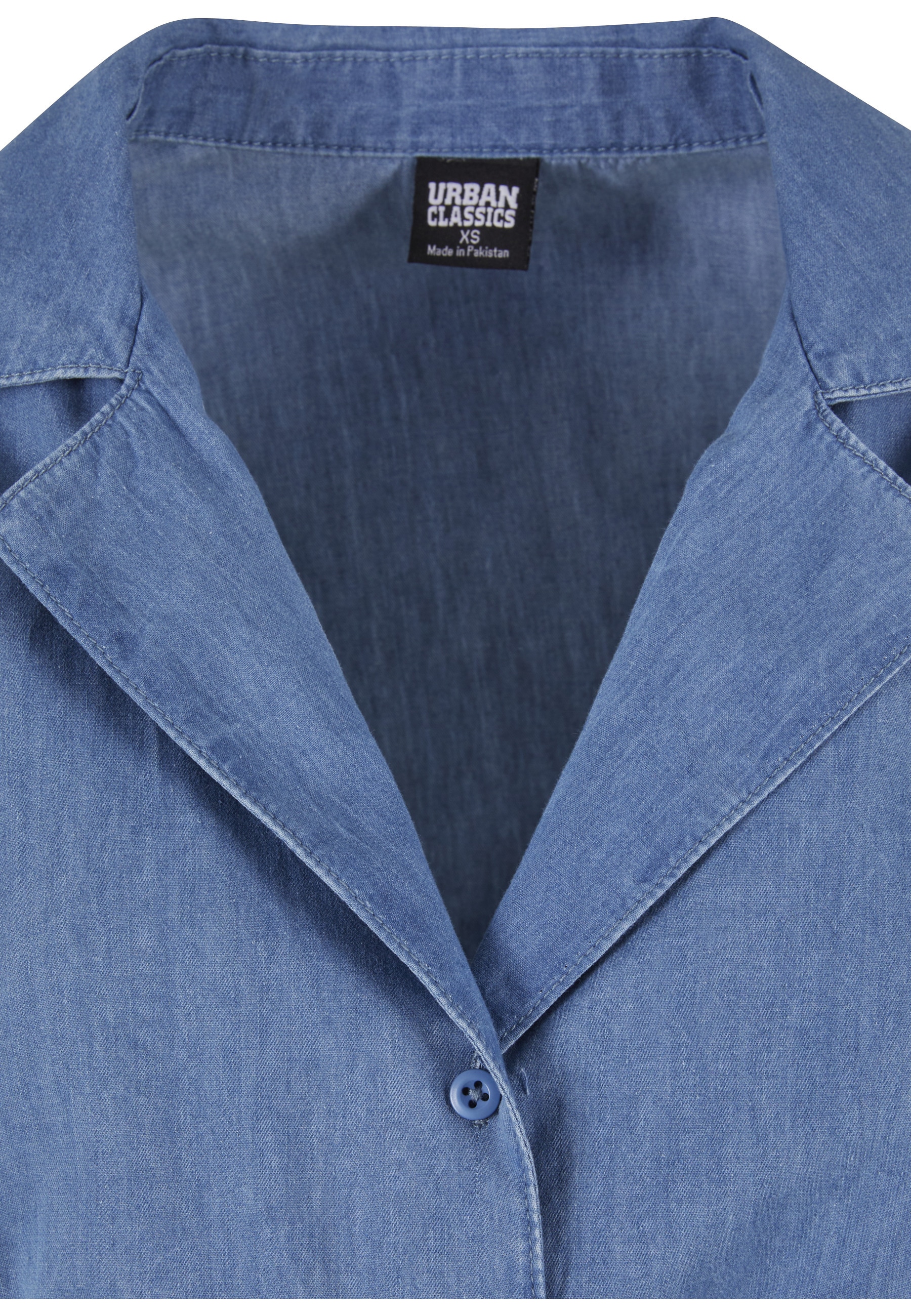 URBAN CLASSICS Latzjeans »Urban Classics Damen Ladies Light Denim Resort Jumpsuit«