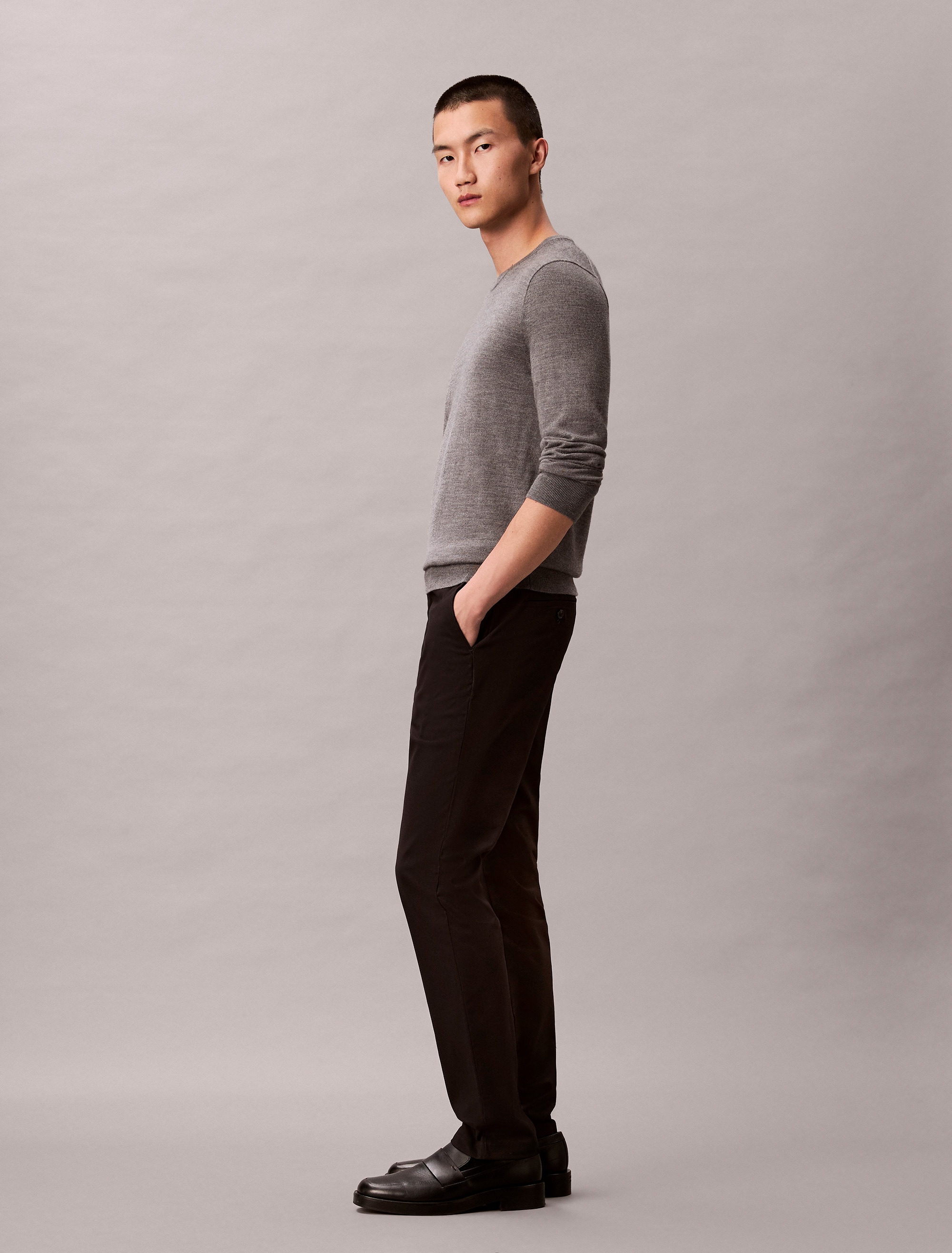 Calvin Klein Chinohose »SLIM SATEEN CHINO TROUSER«, slim fit