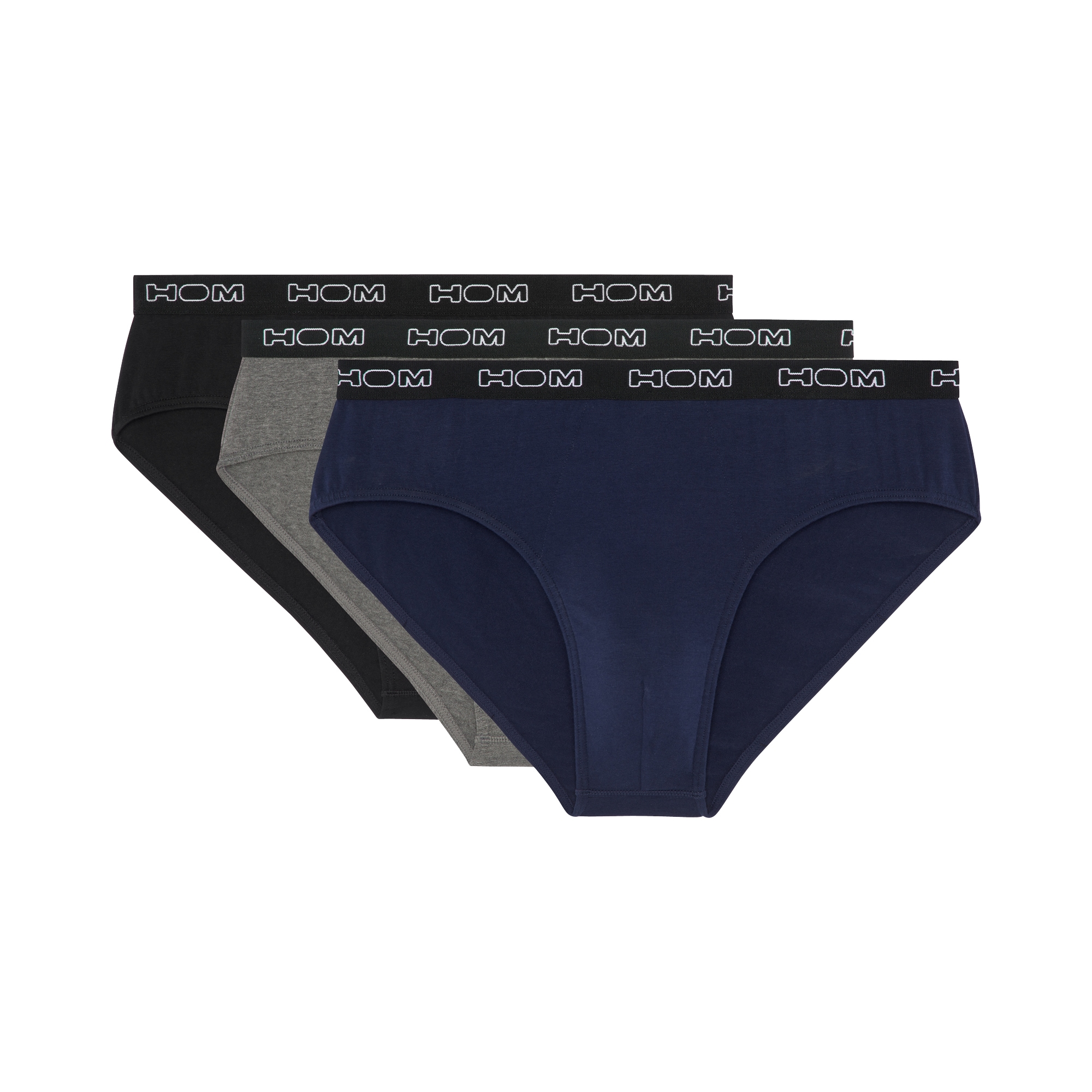 Hom Slip "Boxerlines 2" 3er Pack, bequem, weich, eng, elastisch, basic, Log günstig online kaufen