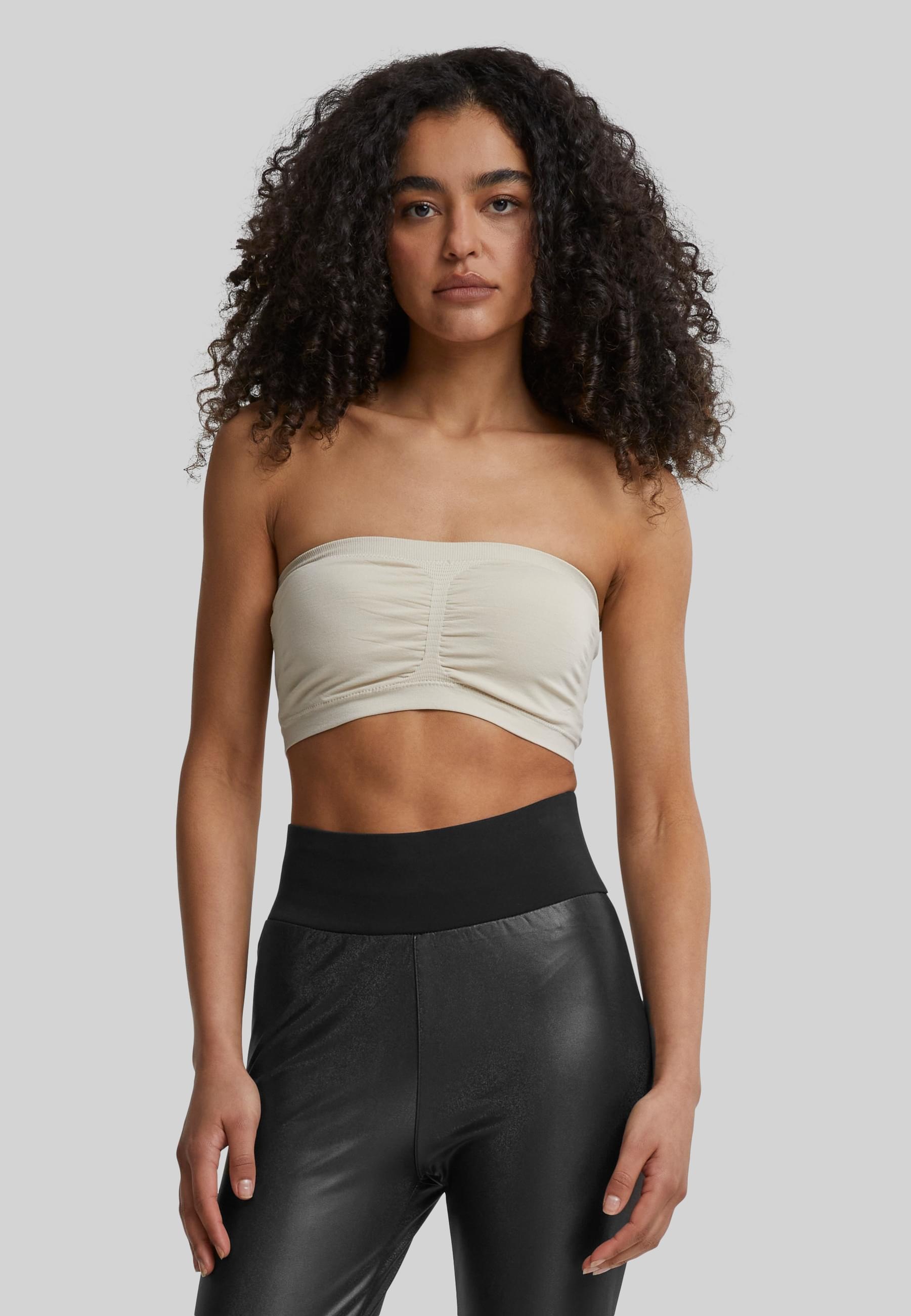 URBAN CLASSICS Sport-BH »Urban Classics Damen Ladies Pads Bandeau 2-Pack«