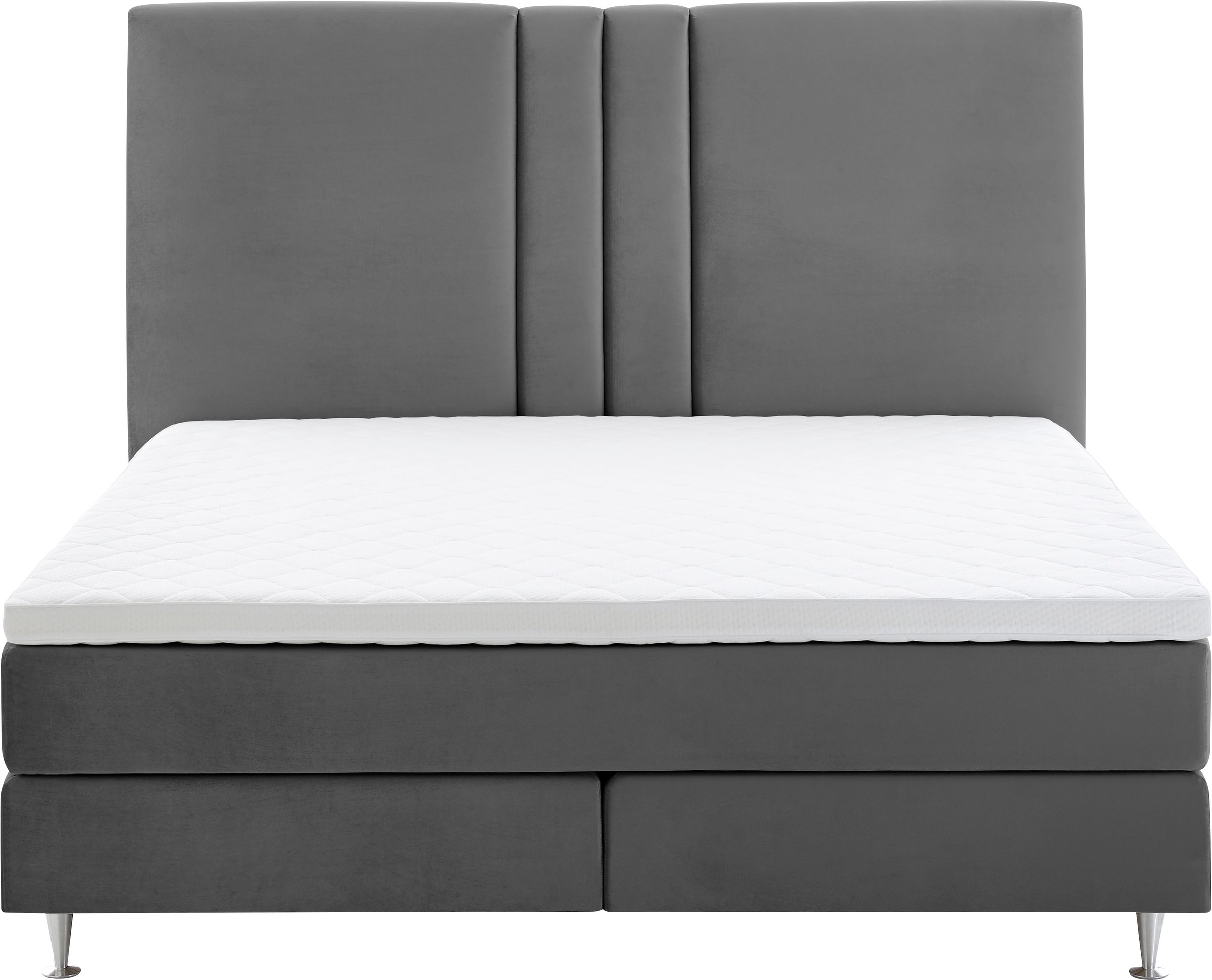 Thumbnail - ATLANTIC home collection Boxspringbett "Rita" mit Topper und hohen Kopfteil