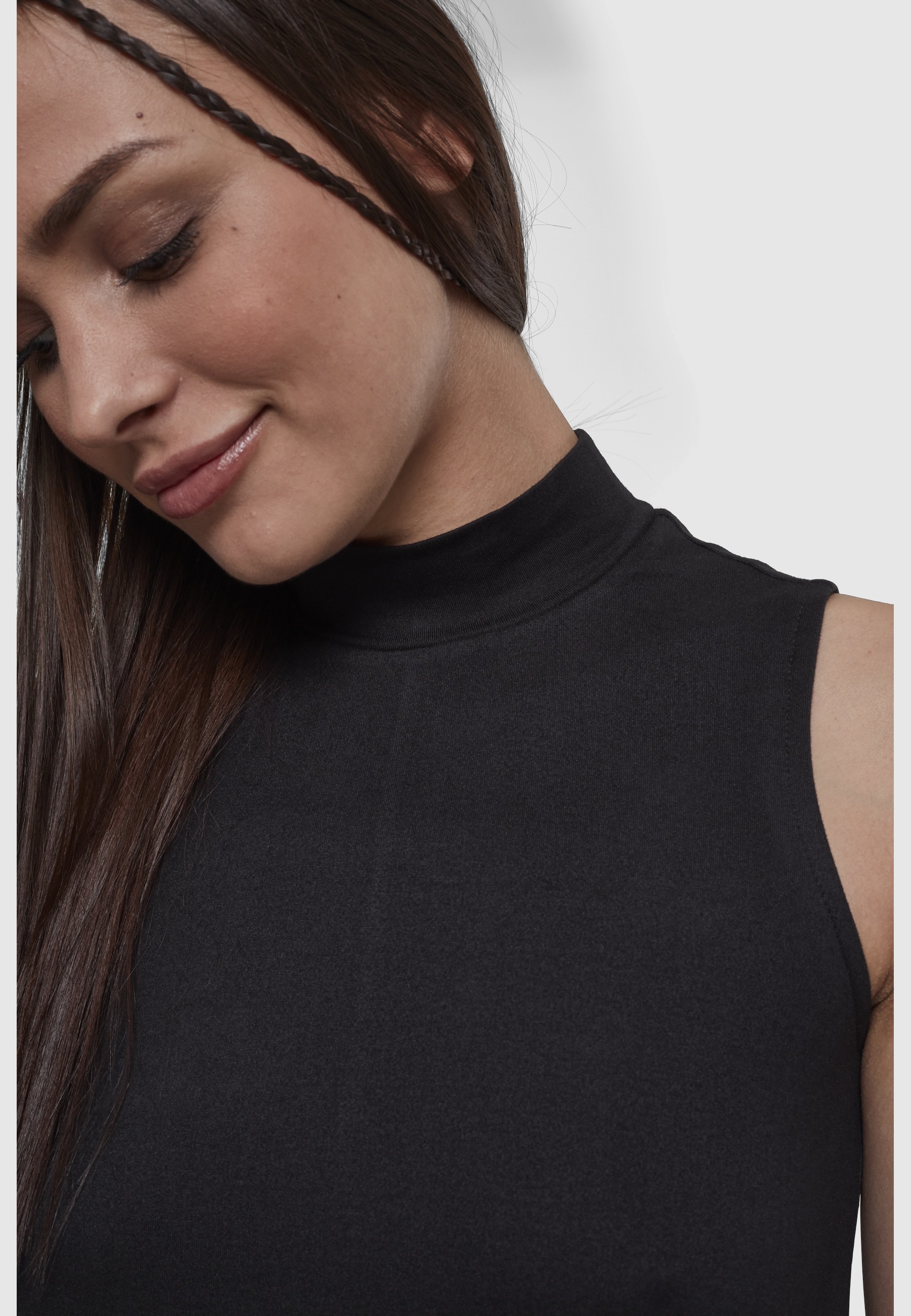 URBAN CLASSICS Shirtkleid »Urban Classics Damen Ladies A-Line Turtleneck Dress« 1 Stk. tlg.