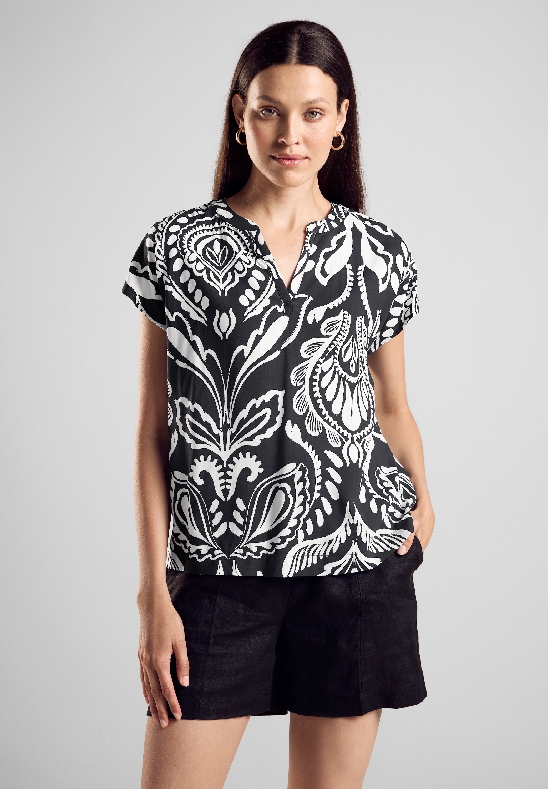 STREET ONE Shirtbluse, aus softer Viskose