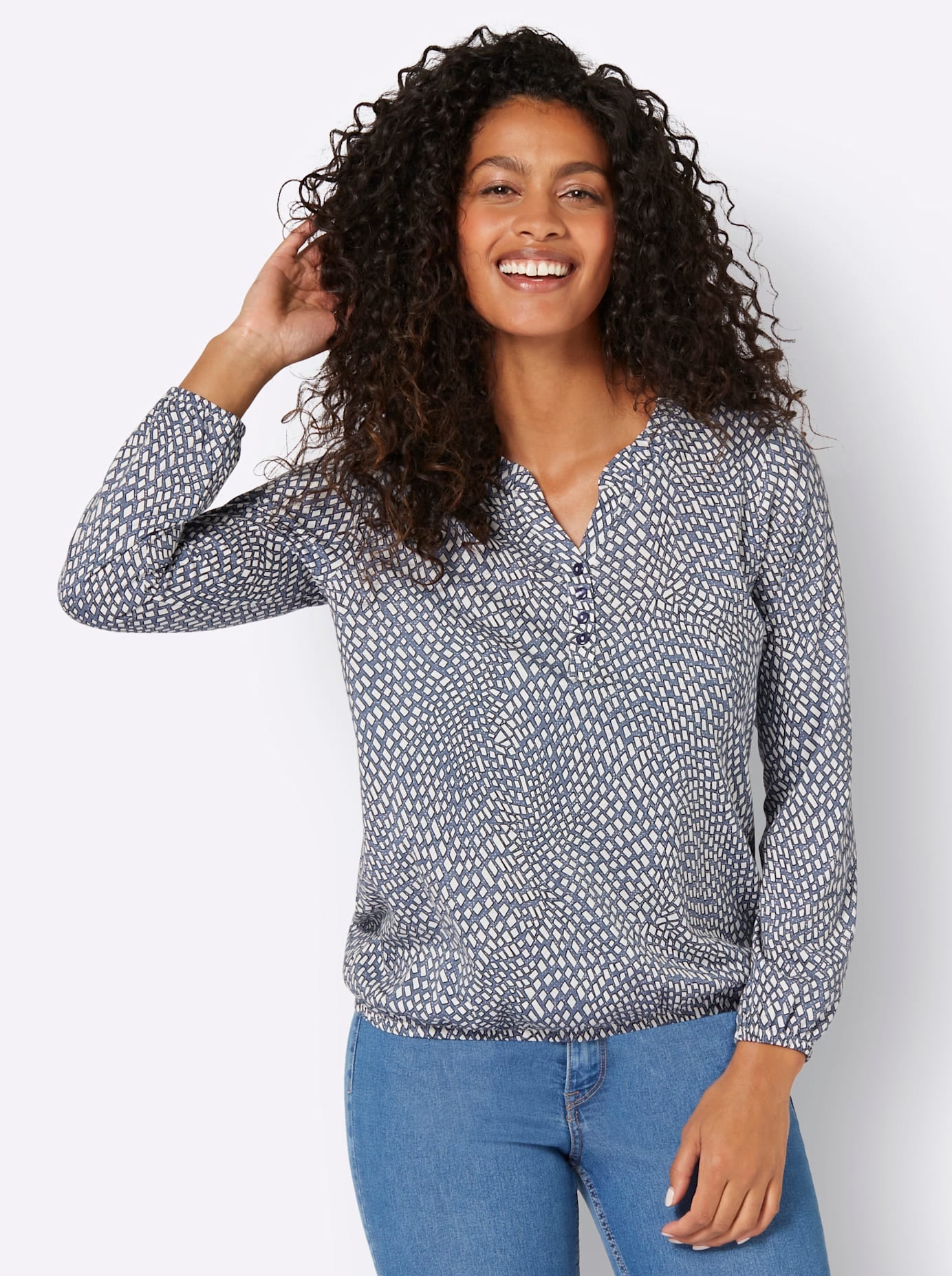 Inspirationen Langarmshirt "Druck-Shirt" 1 Stk. tlg. günstig online kaufen
