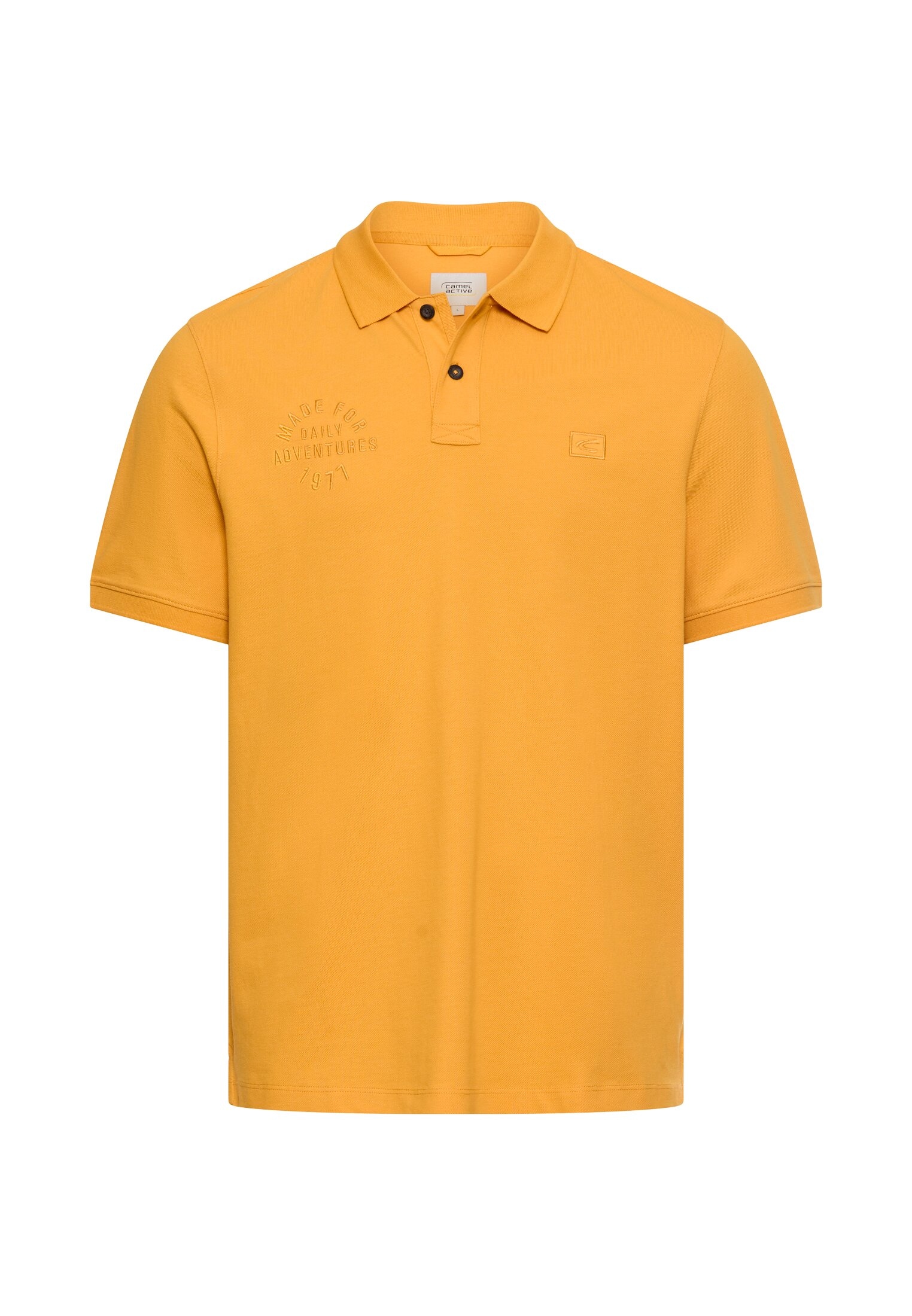 camel active Poloshirt mit Stickerei auf der Brust günstig online kaufen