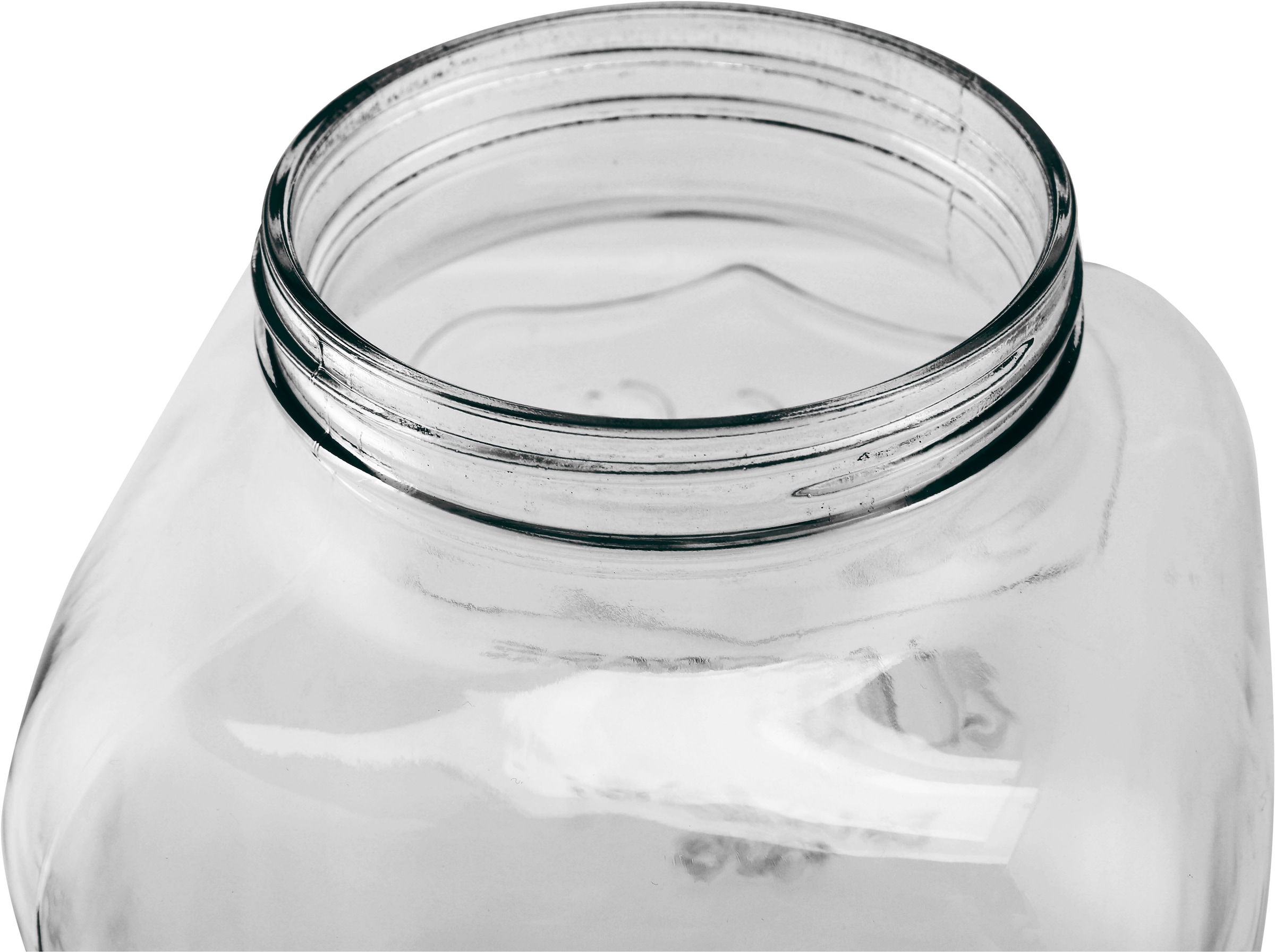 ECHTWERK Getränkespender »Dispenser aus Glas, Fassungsvermögen 5 Liter«, (1 tlg.), Verschließbarer Metalldeckel und luftdichter Zapfhahn