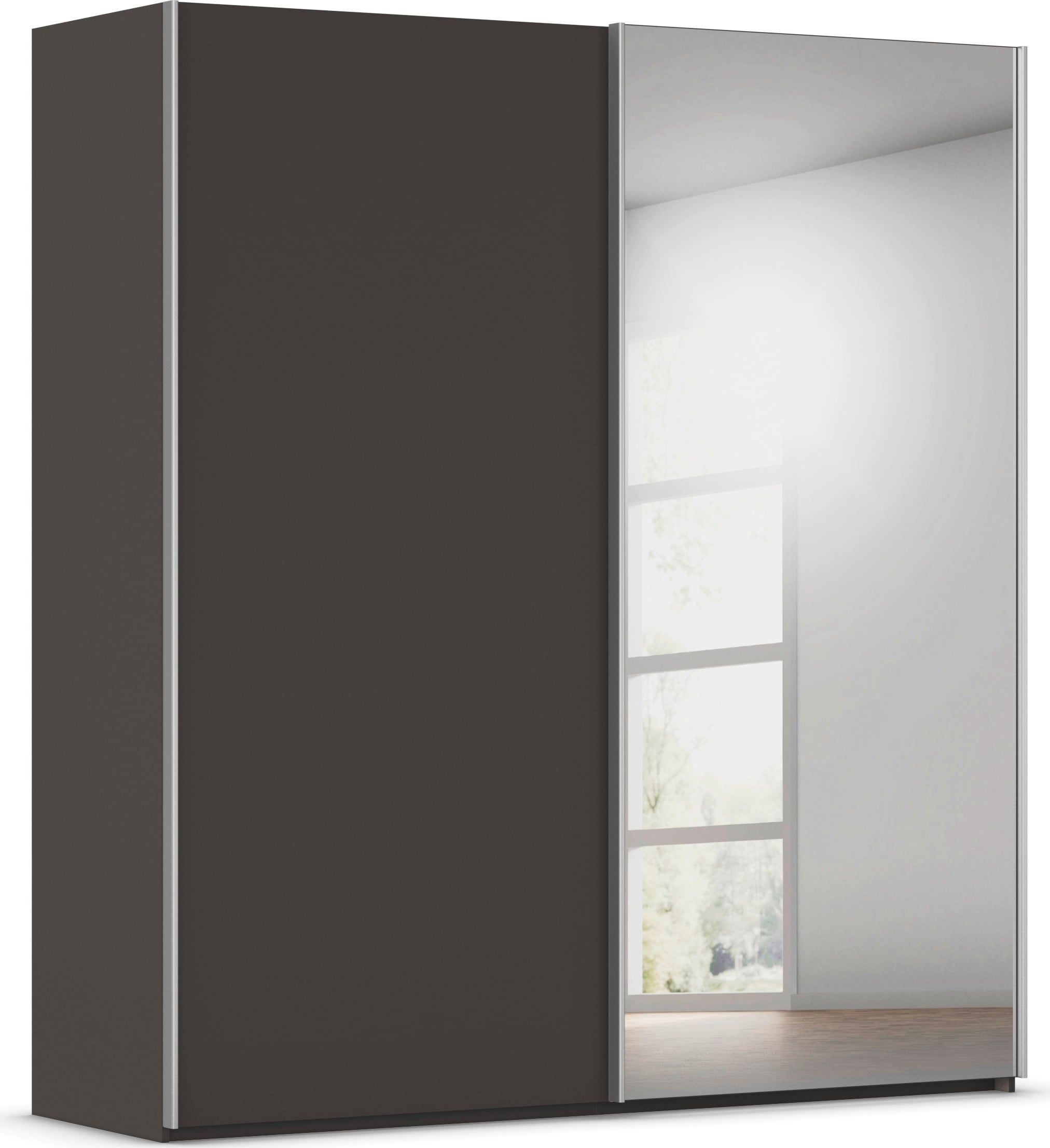 rauch Kleiderschrank "Schwebetürenschrank Schrank Garderobe Ankleide Schlafzimmer TARO" in 3 verschiedenen Ausstattungen BASIC/CLASSIC/PREMIUM (SOFT-CLOSE), 4 Breiten, optional Passepartout mit/ohne Beleuchtung MADE IN GERMANY