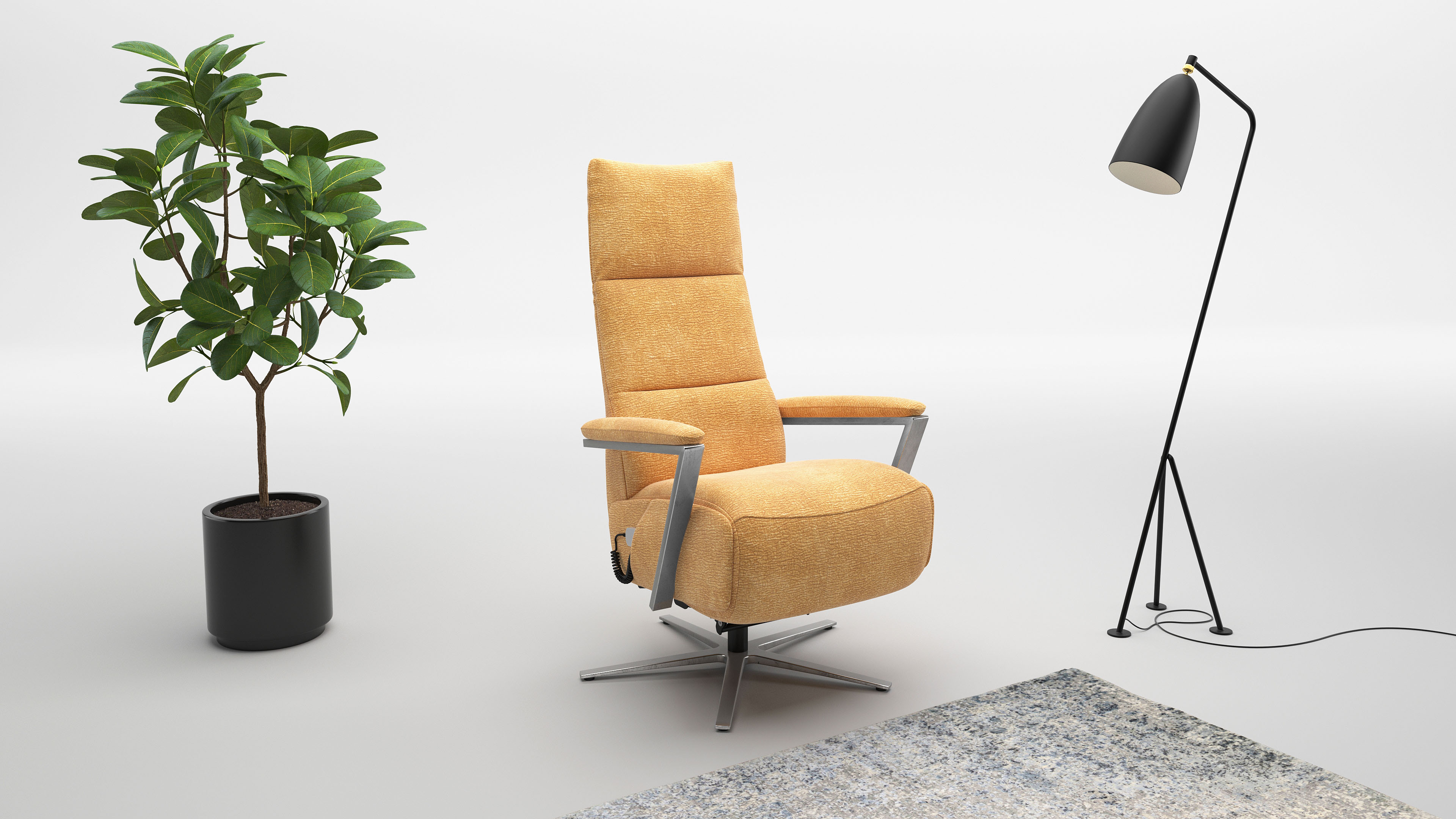 sit&more TV-Sessel "Vario Comfort, inkl. Kopfteilverstellung & 360 Drehfunktion" inkl. Herz-Waage-Funktion & 3 Motoren, Höhe der Armlehnen 62cm