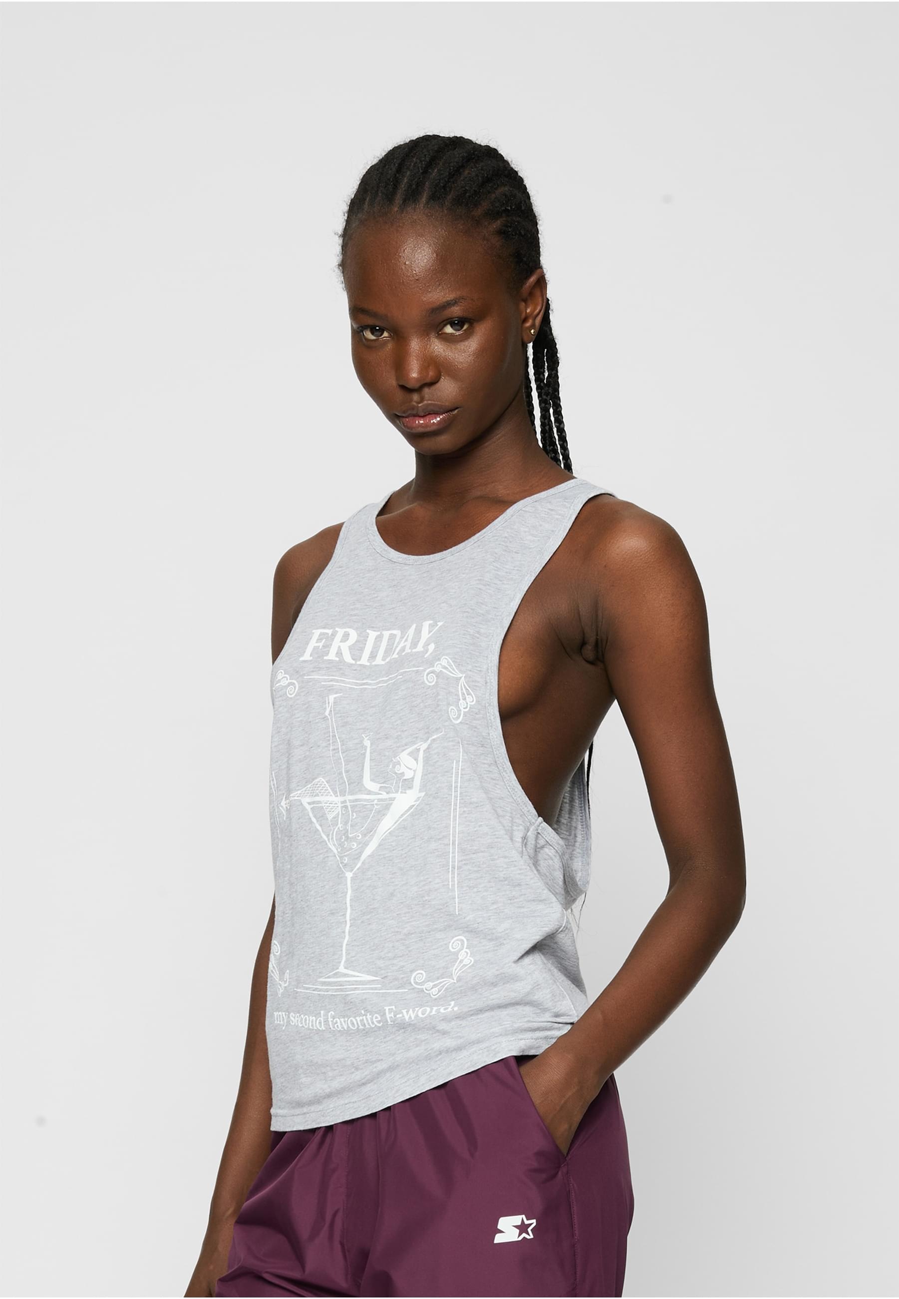 MisterTee Muskelshirt »MisterTee Damen Ladies F-Word Tee«, (1 tlg.)