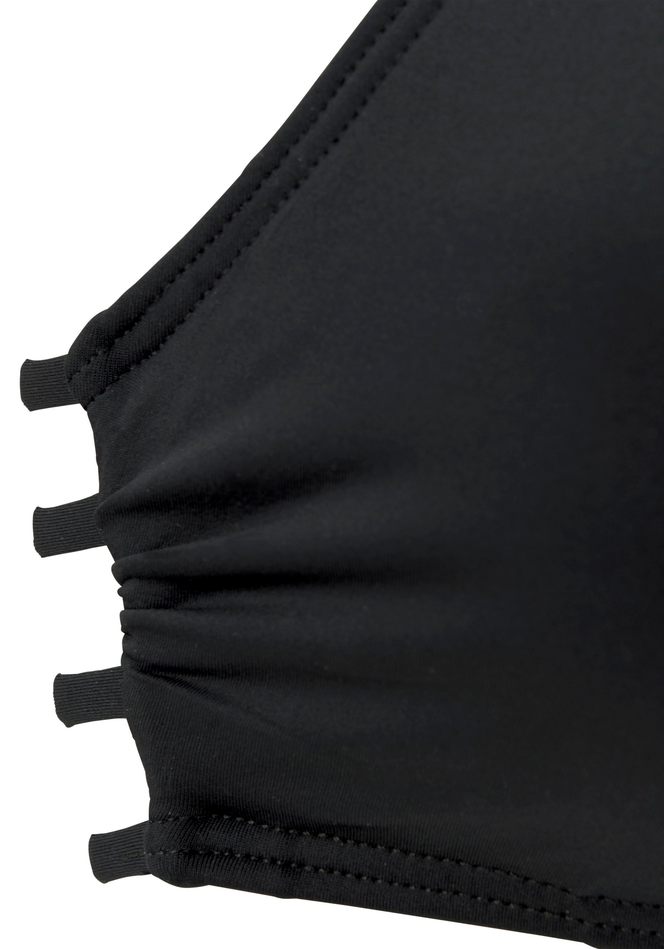 Triangel-Bikini-Top BENCH. "Perfect", Damen, Gr. 38, Cup A/B, schwarz, Microfaser, Polyamid, unifarben, Bikini-Oberteile, im Uni-Style 3