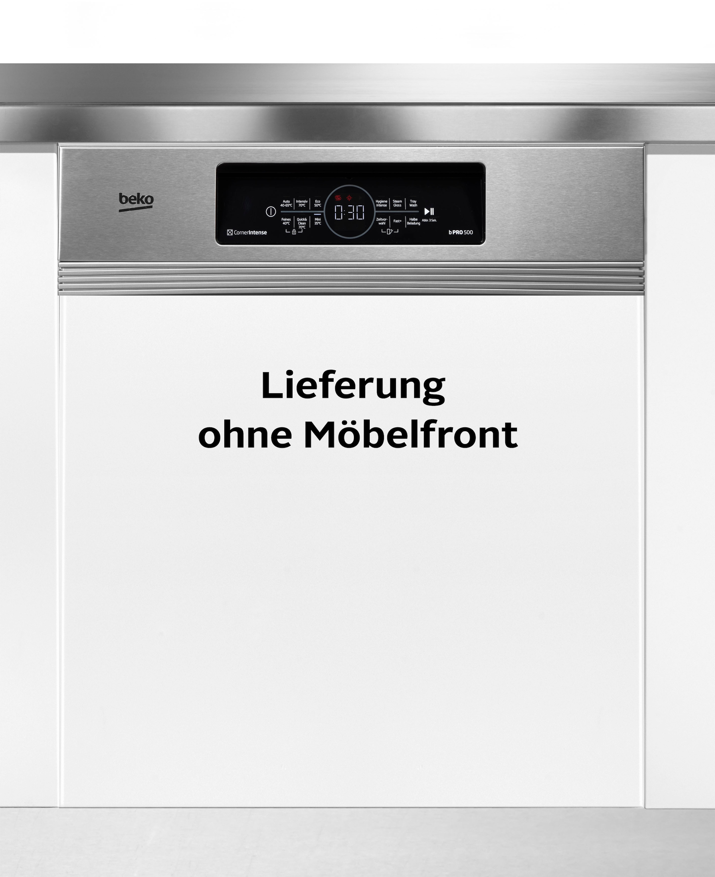 BEKO teilintegrierbarer Geschirrspüler "BDSN36461XC" 14 Maßgedecke SelfDry & CornerIntense – Trocknet selbst, reinigt jede Ecke