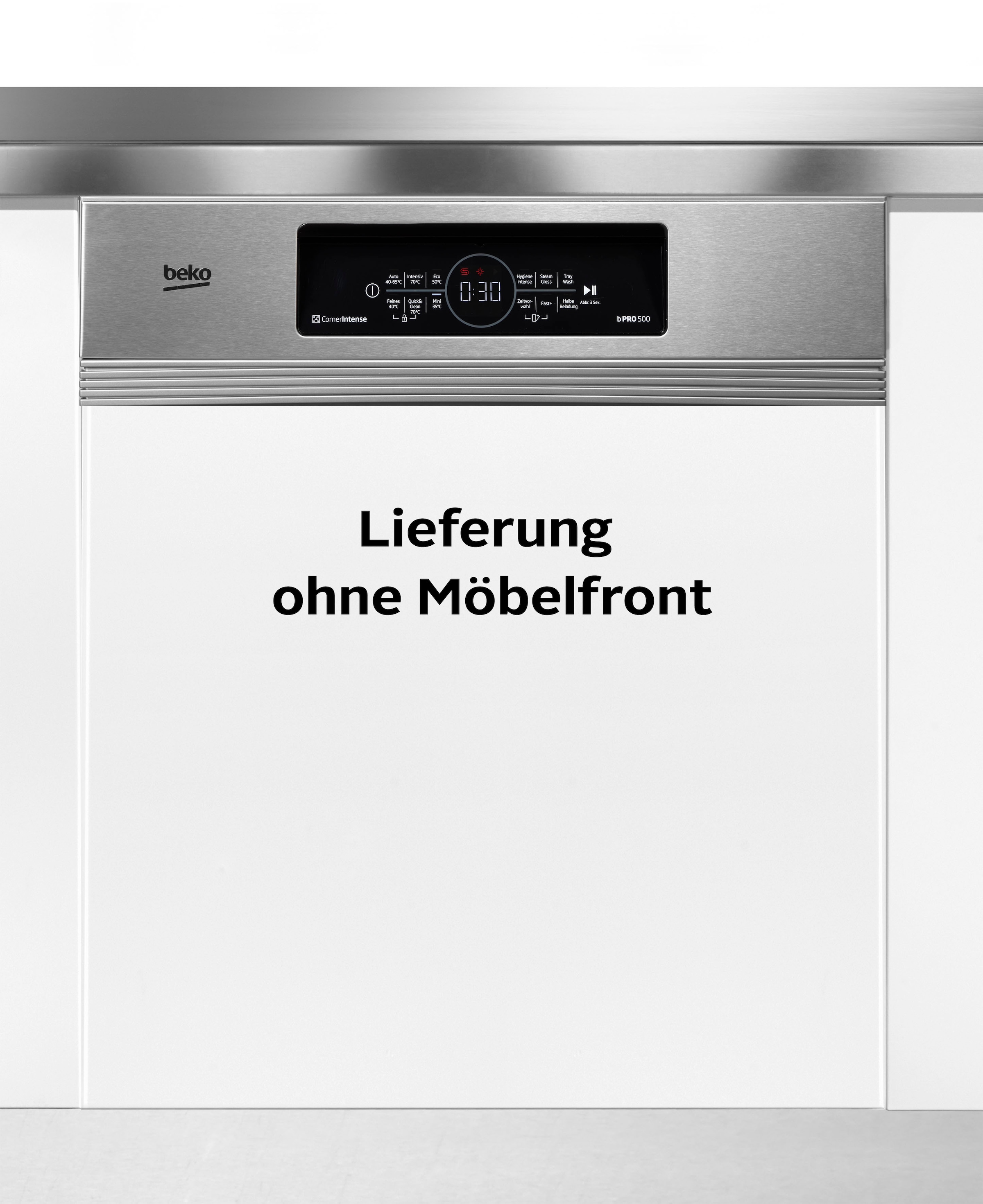 BEKO teilintegrierbarer Geschirrspüler "BDSN36461XC", 14 Maßgedecke, SelfDry