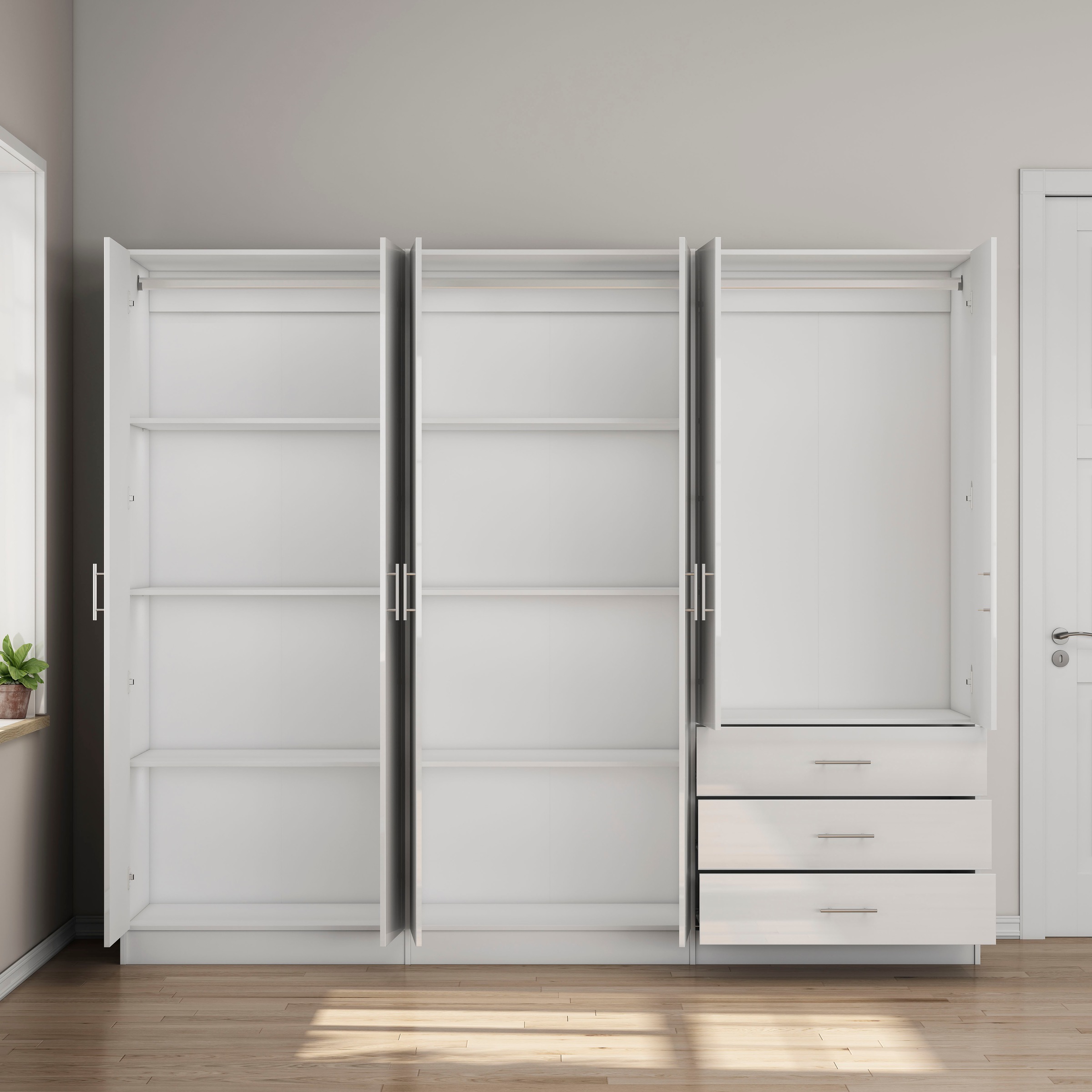 OTTO home Kleiderschrank »Trento Schlafzimmerschrank Garderobe hochglanz Bestseller«