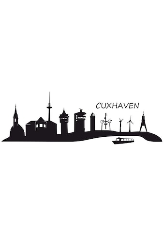 Wall-Art Wandtattoo »XXL Stadt Skyline Cuxhaven...