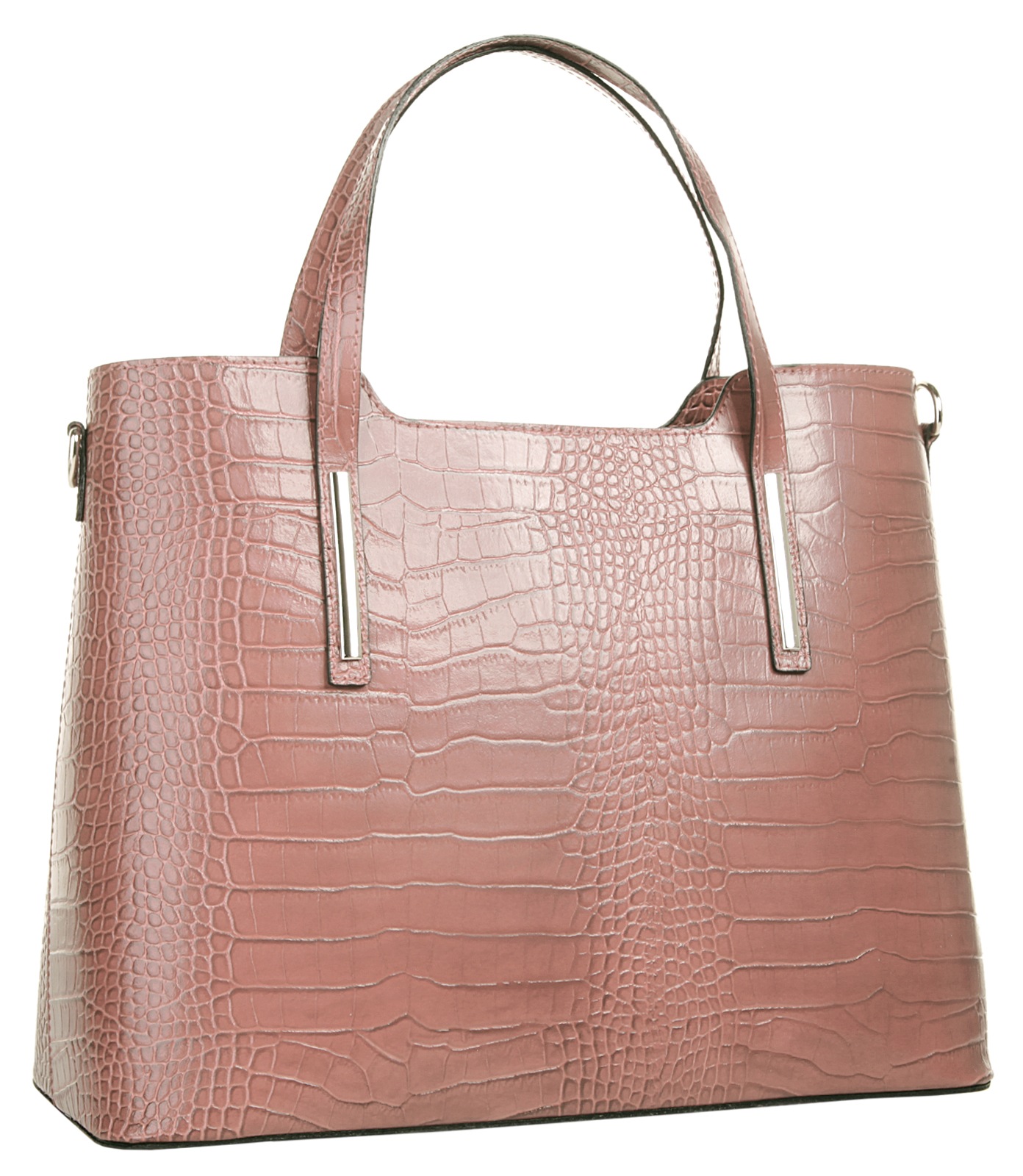 Cluty Henkeltasche, echt Leder, Made in Italy