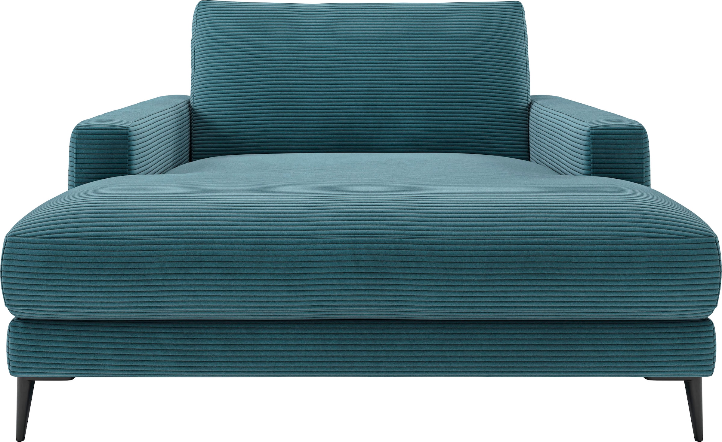 Chaiselongue HOME AFFAIRE, B:132cm H:84cm T:170cm, blau, 88% Polyester, 12% Polyacryl, Sofas, "Downtown Loungemöbel zum Relaxen, B/T/H: 132/170/84