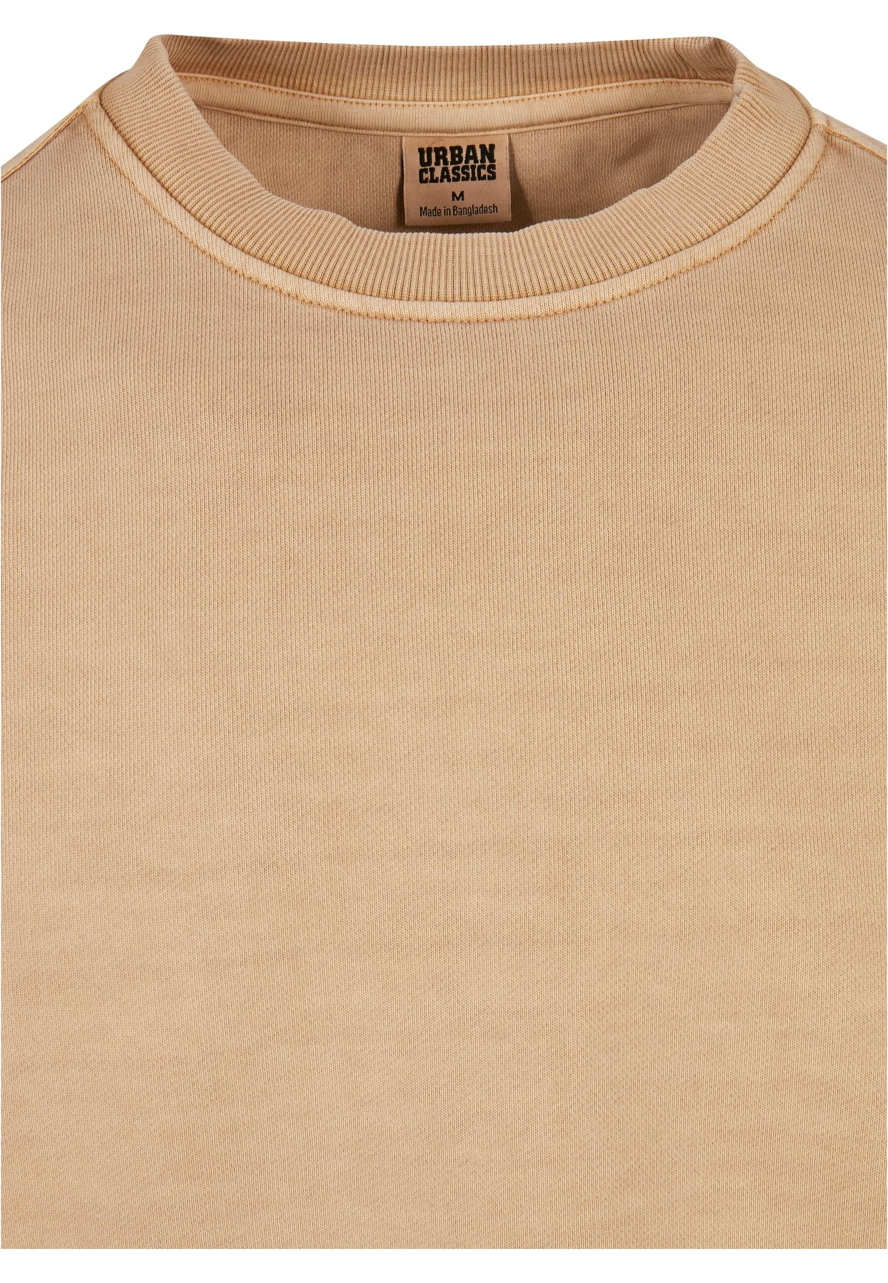 URBAN CLASSICS Rundhalspullover »Urban Classics Herren Heavy Terry Garment Dye Crew«, (1 tlg.)