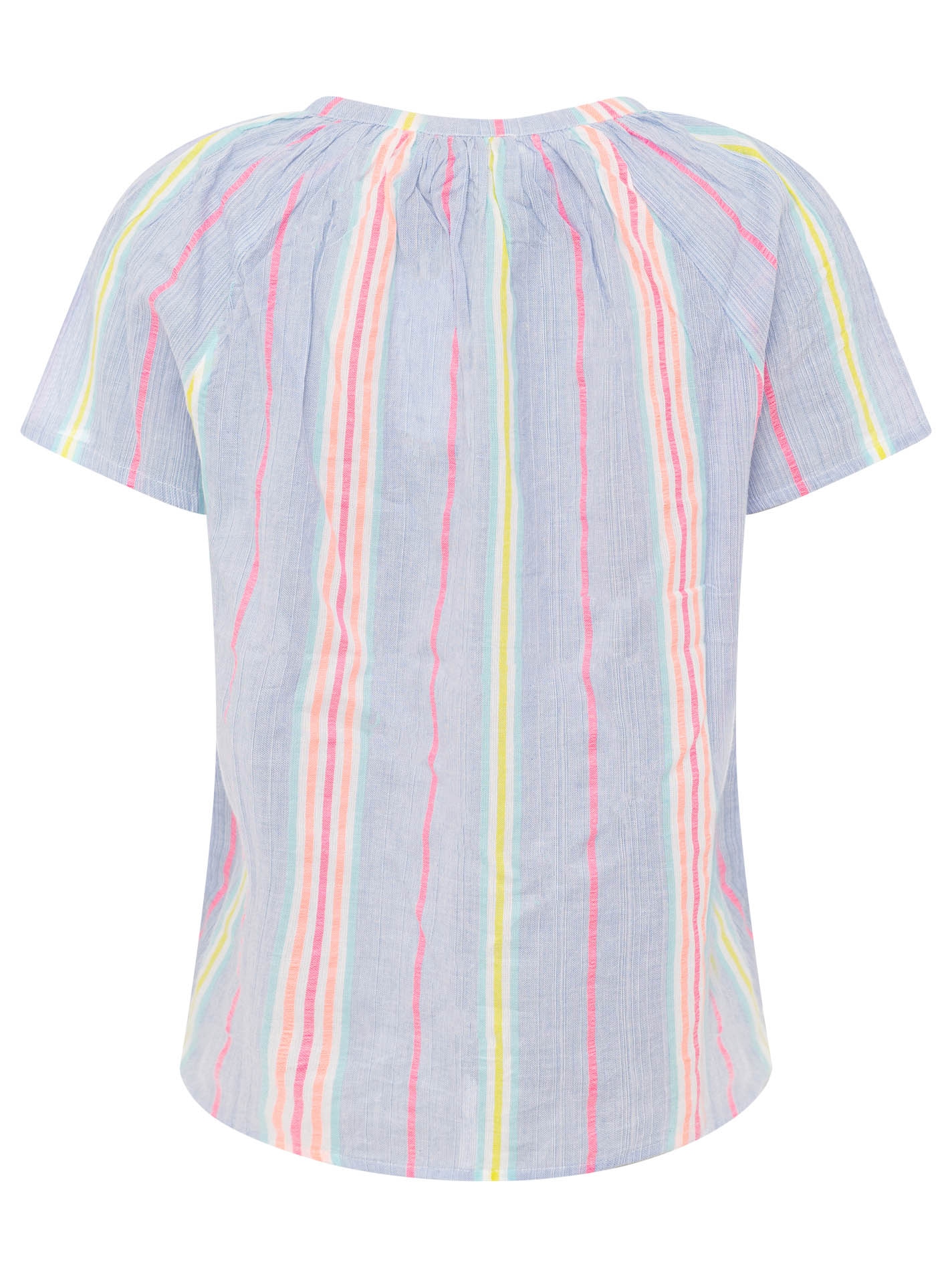 Zwillingsherz Kurzarmbluse »"Summer Stripes"« Streifen, Tunnelzug und Tasseln, kurzarm
