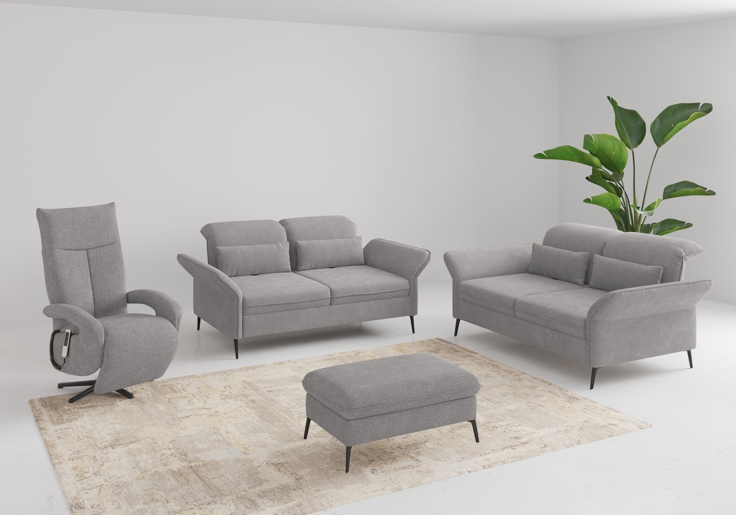 sit&more 2,5-Sitzer »Emely«, mit Sitztiefenverstellung, optional mit Bettfunktion