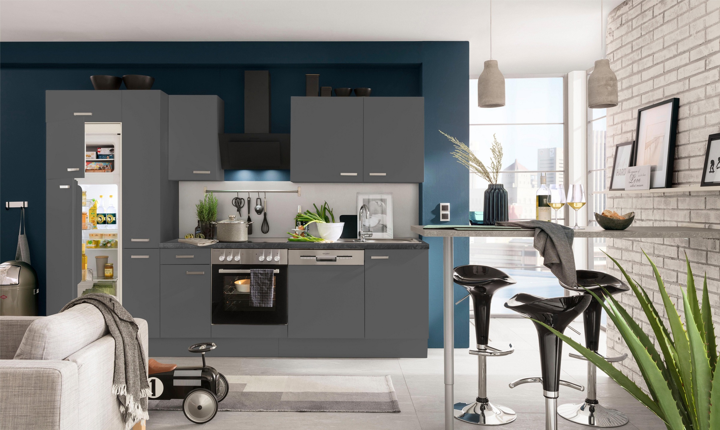 OPTIFIT "Parma" mit E-Geräten, Breite 300 cm