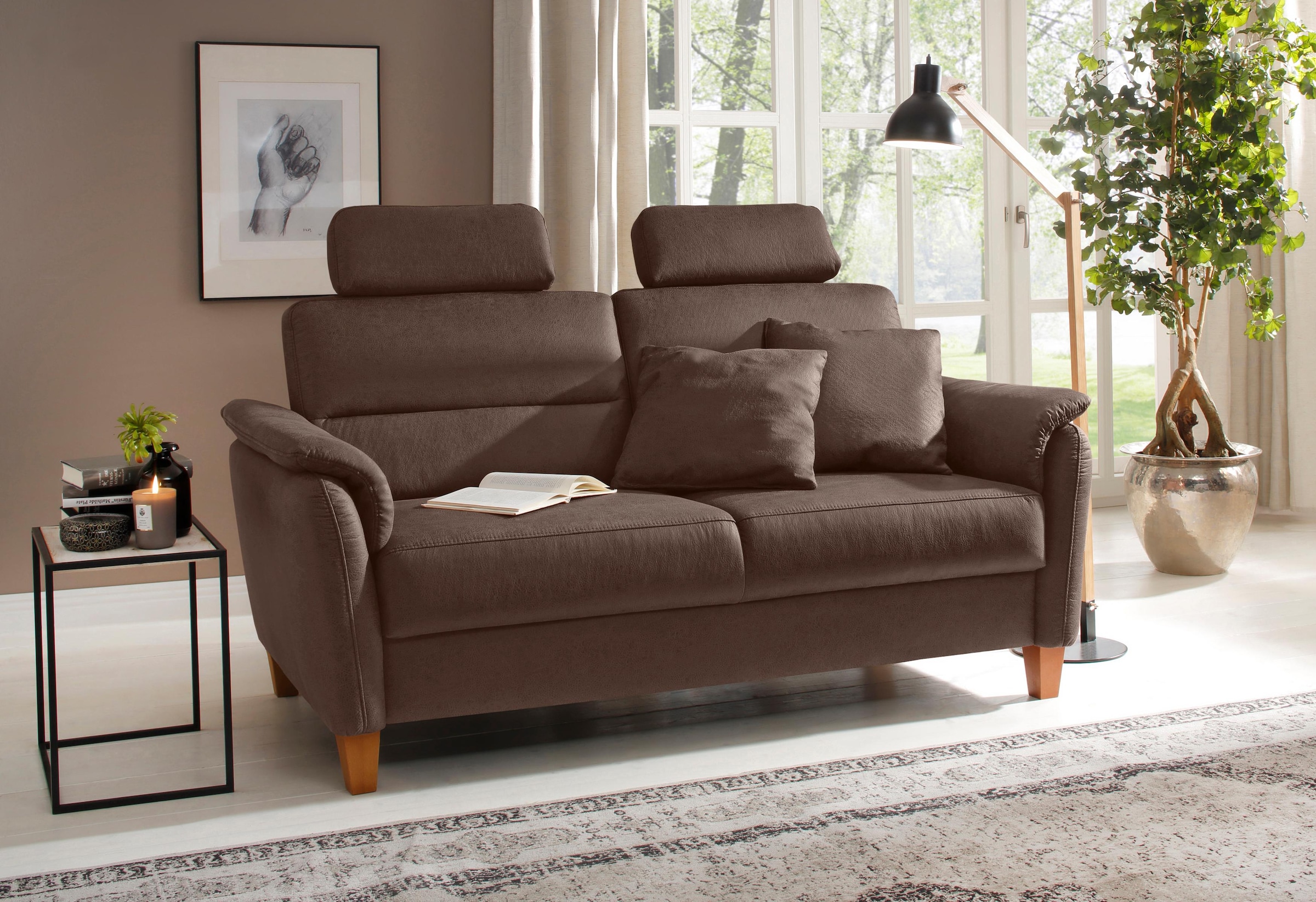 Home affaire 2,5-Sitzer "Palmera, B: 179 cm" mit Federkern günstig online kaufen