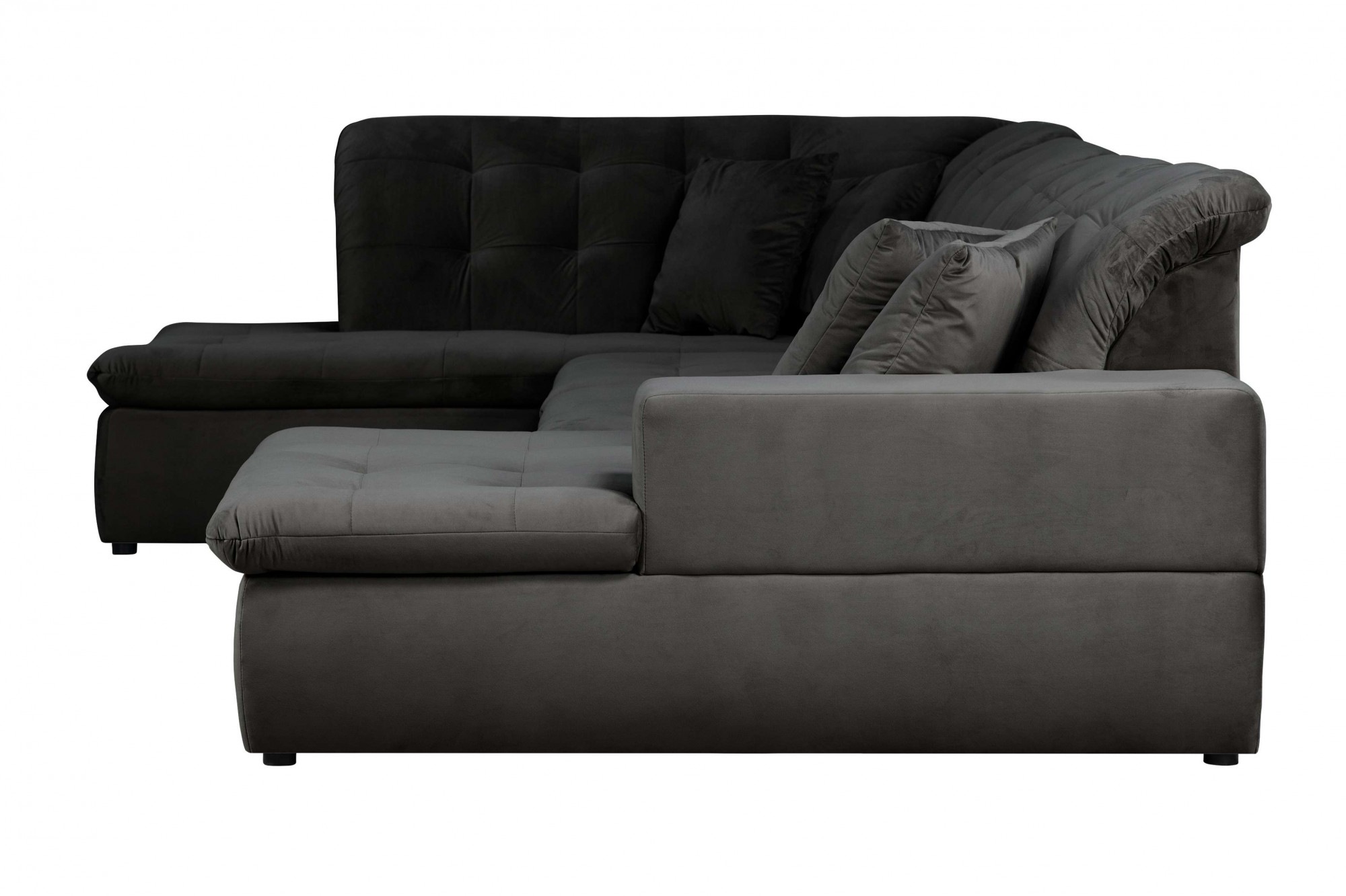 INOSIGN Wohnlandschaft »BRISBANE NEU U-Form«, mit feiner Steppung, Matten-Optik, incl. Zierkissen