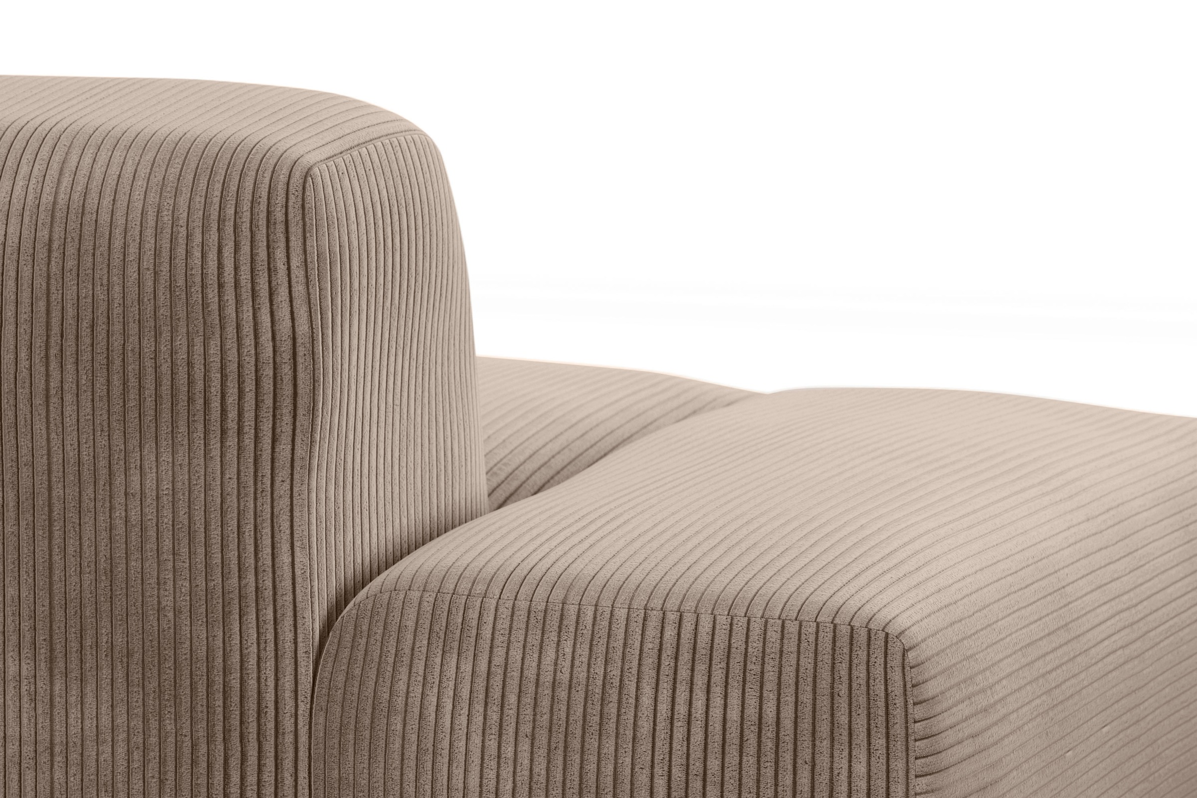 TRENDMANUFAKTUR Big-Sofa »Braga, mit hochwertigem Kaltschaum, Megasofa, in Cord erhältlich«, modernes Big-Sofa, Couch mit hohem Sitzkomfort, 277/72/107 cm (B/H/T)