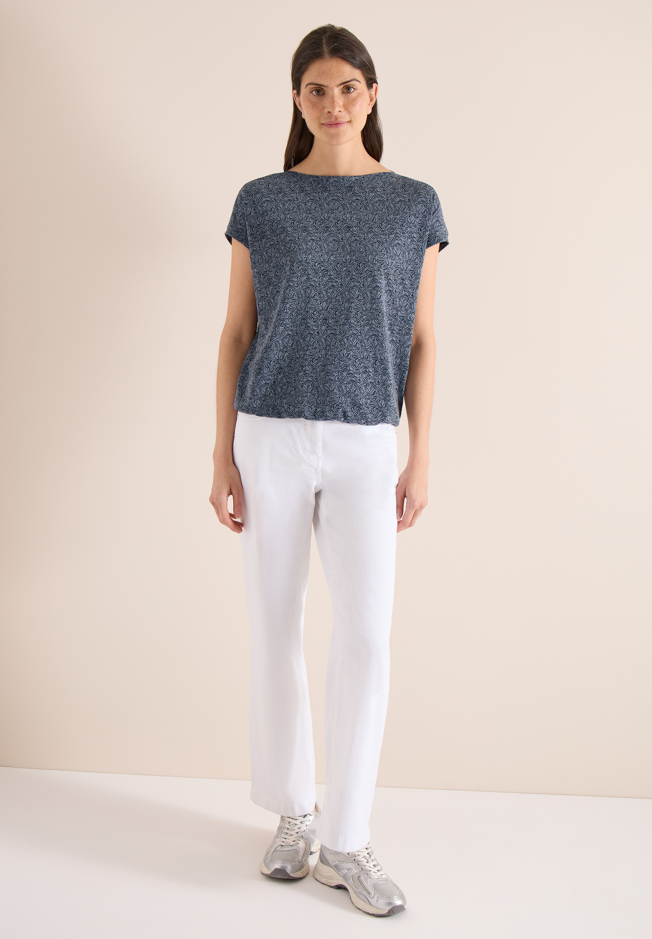 Cecil T-Shirt im soften Baumwoll-Mix