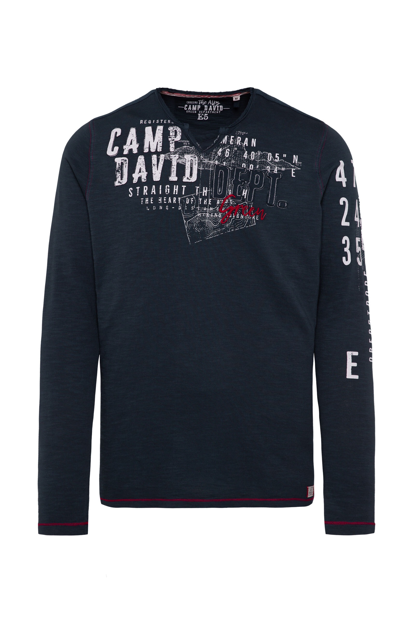 CAMP DAVID Langarmshirt, aus Baumwolle