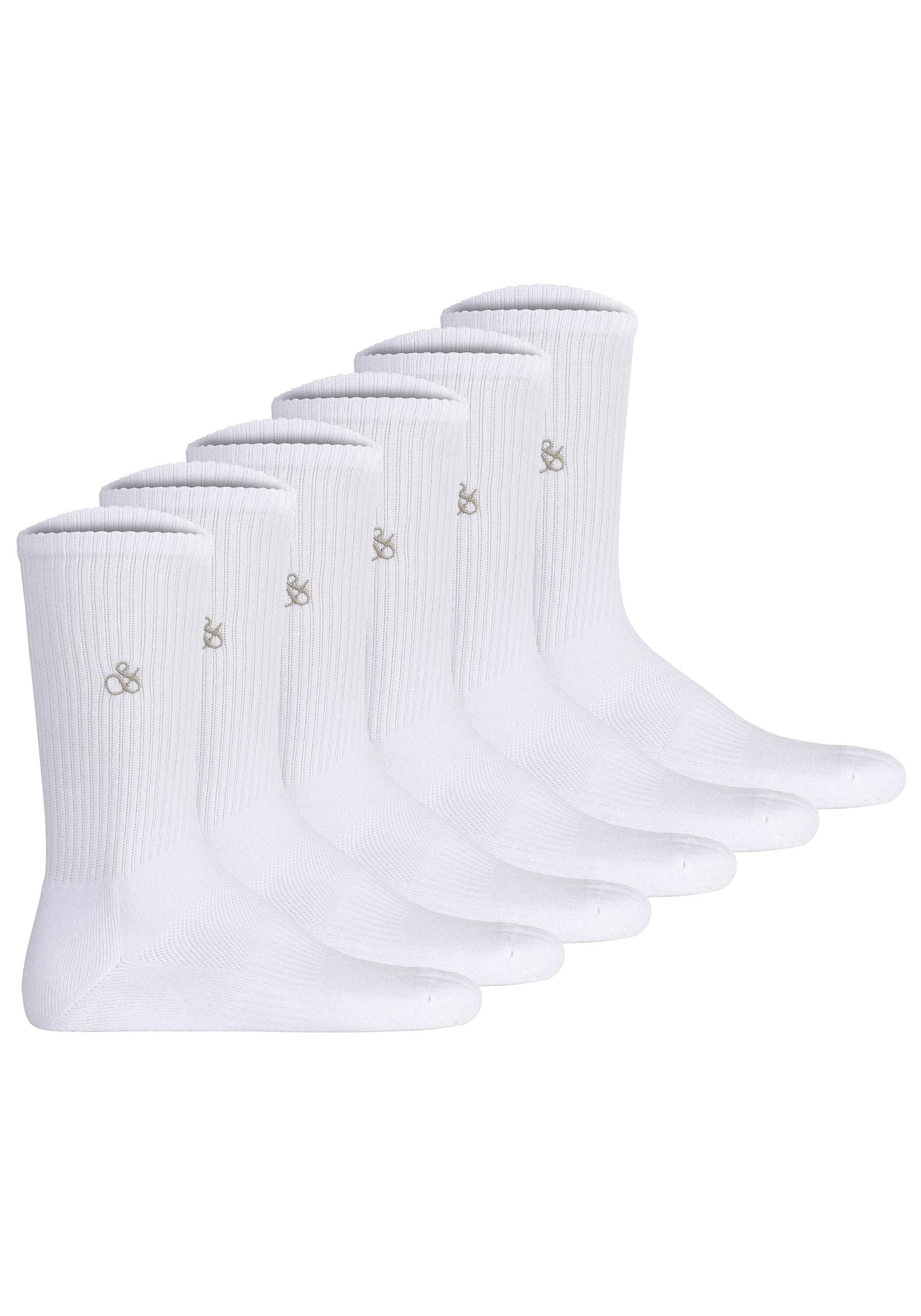 Scotch & Soda Kurzsocken "Socken 1/2 Terry Cotton Crew 6er Pack"
