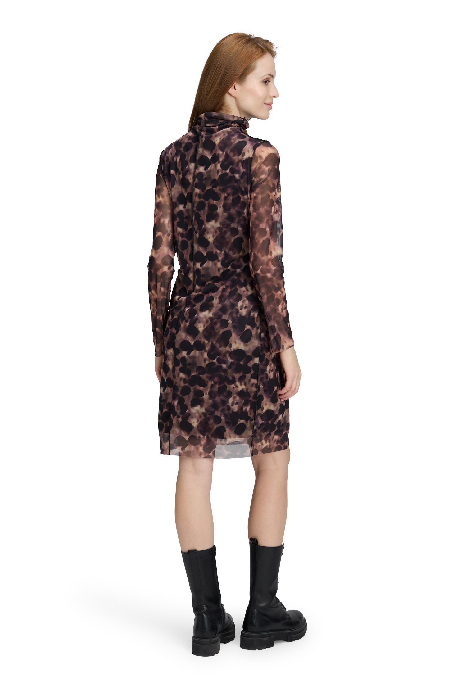 Cartoon Druckkleid »Cartoon Damen Mesh-Kleid mit Kragen«