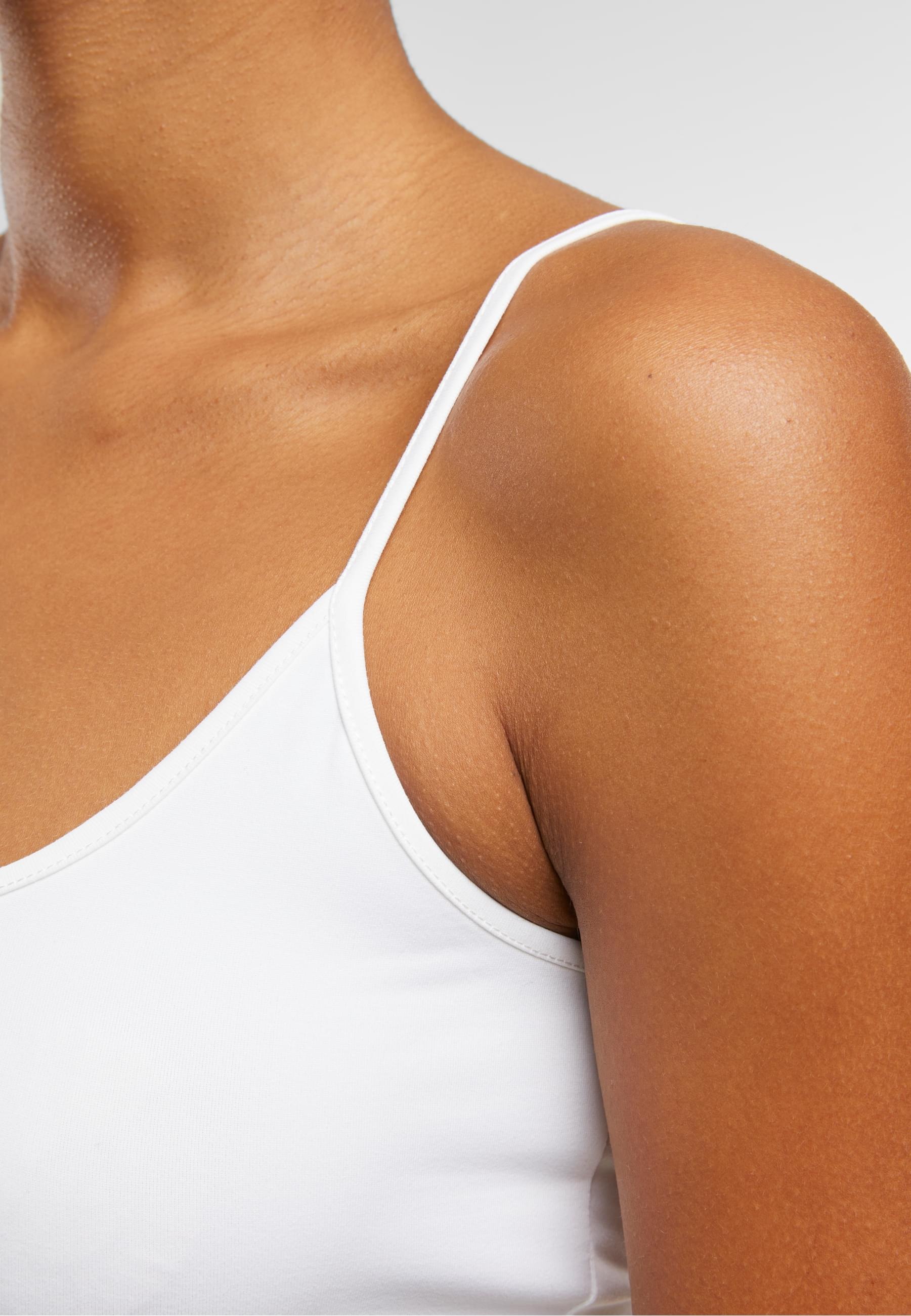 URBAN CLASSICS T-Shirt »Urban Classics Ladies Basic Top Low Back Neckline«, (1 tlg.)