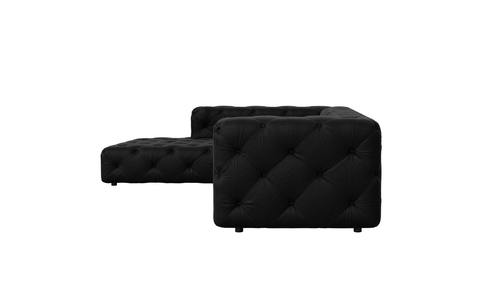 Places of Style Ecksofa »FOLLINA«, L-Form, mit klassischer Chesterfield-Knopfheftung