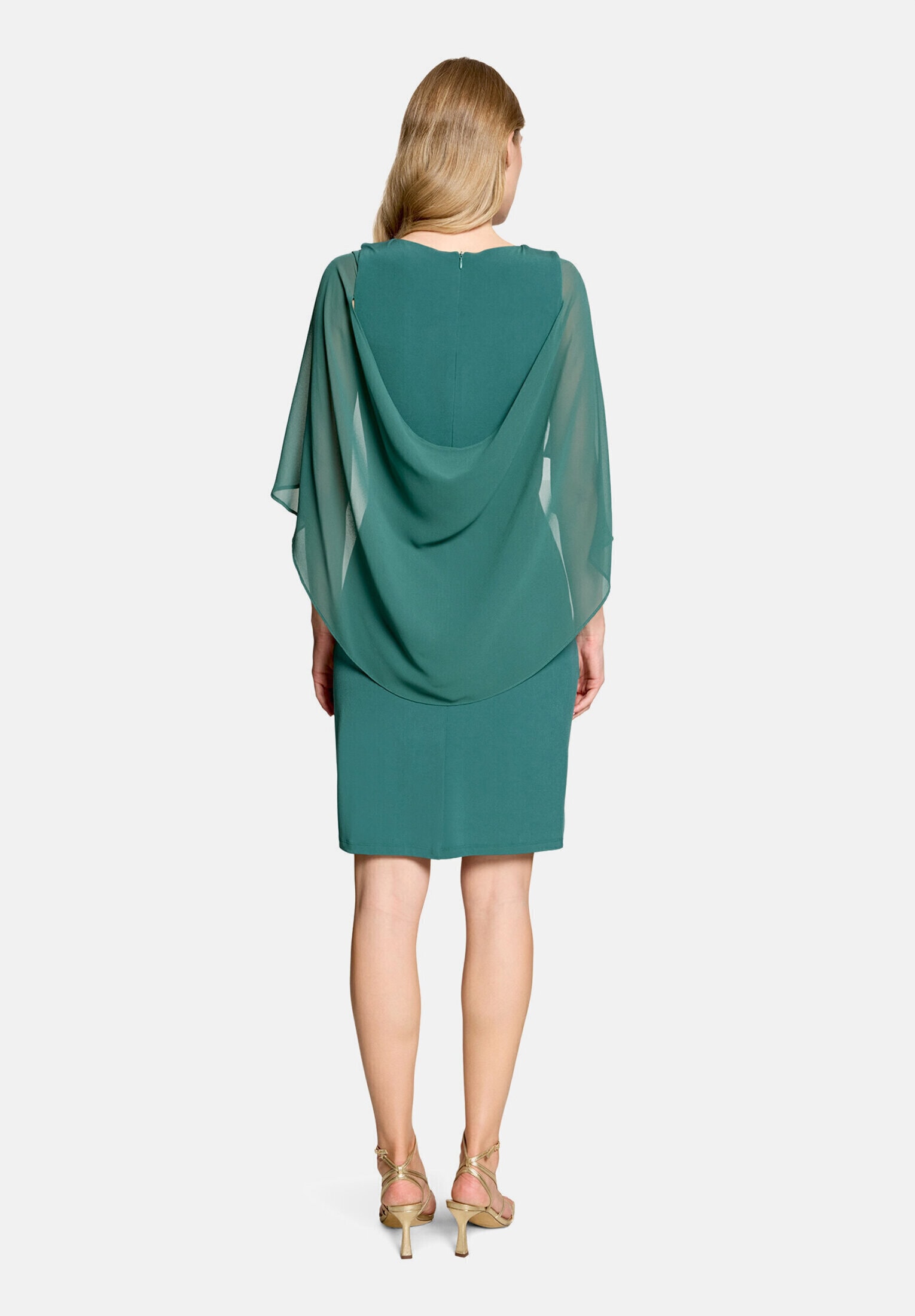 Vera Mont Cocktailkleid »Damen mit Raffung« Ohne Tasche Materialmix