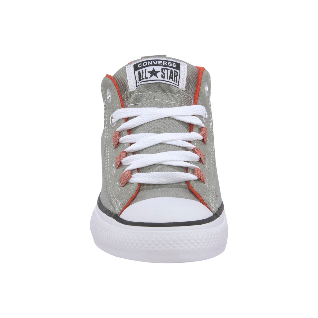 Schuhe Mädchenschuhe Converse Sneaker »Chuck Taylor All Star STREET LACE LOOP« grau-orange