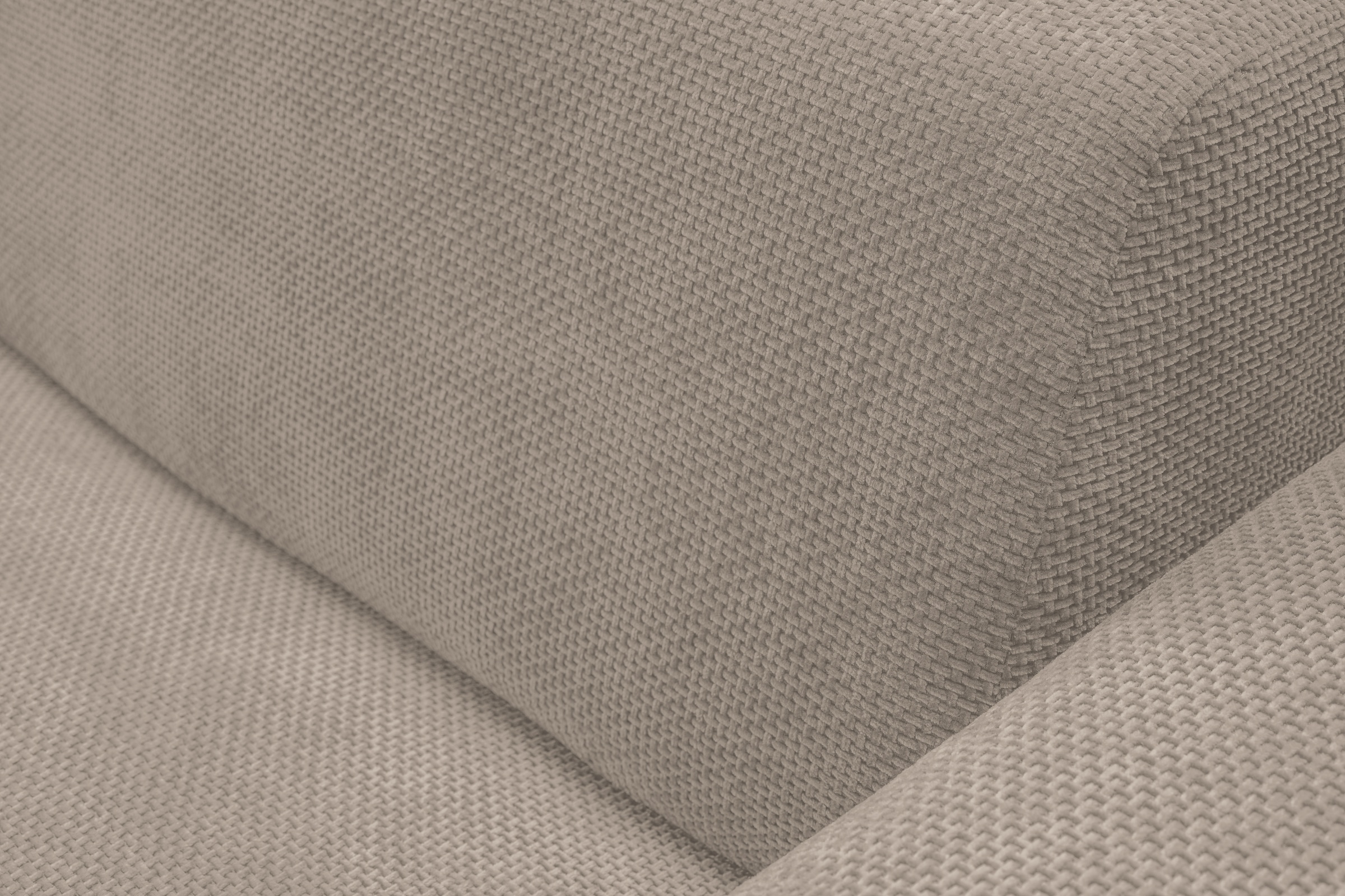 WERK2 Ecksofa »Zeus-M, tolles Sofa mit schönen Details, L-Form«, Curvy Trend Garnitur, urbane Optik, komfortable Wellenunterfederung