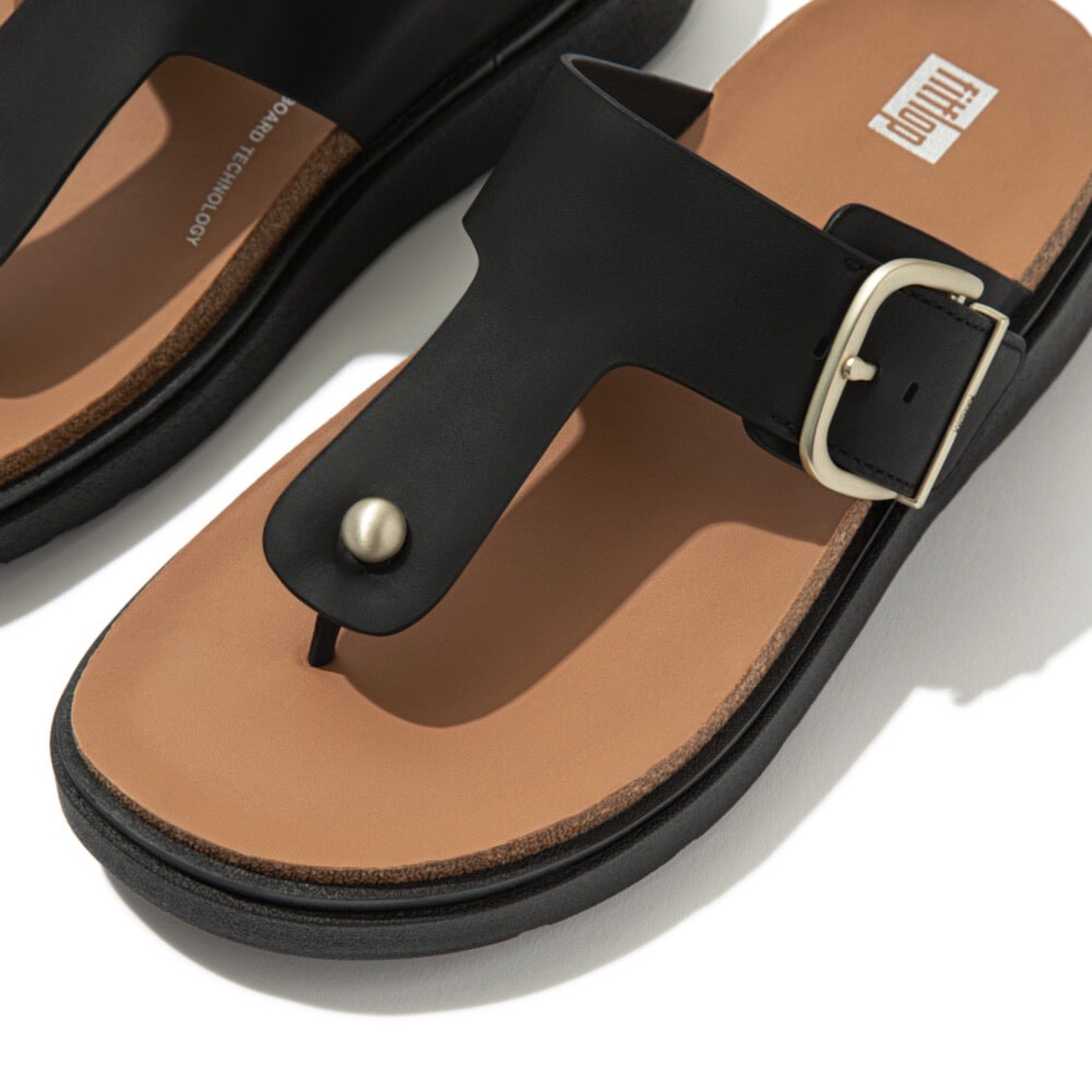 Fitflop Zehentrenner »GEN-FF«, Keilabsatz, Sommerschuh, Schlappen mit verstellbarer Schnalle