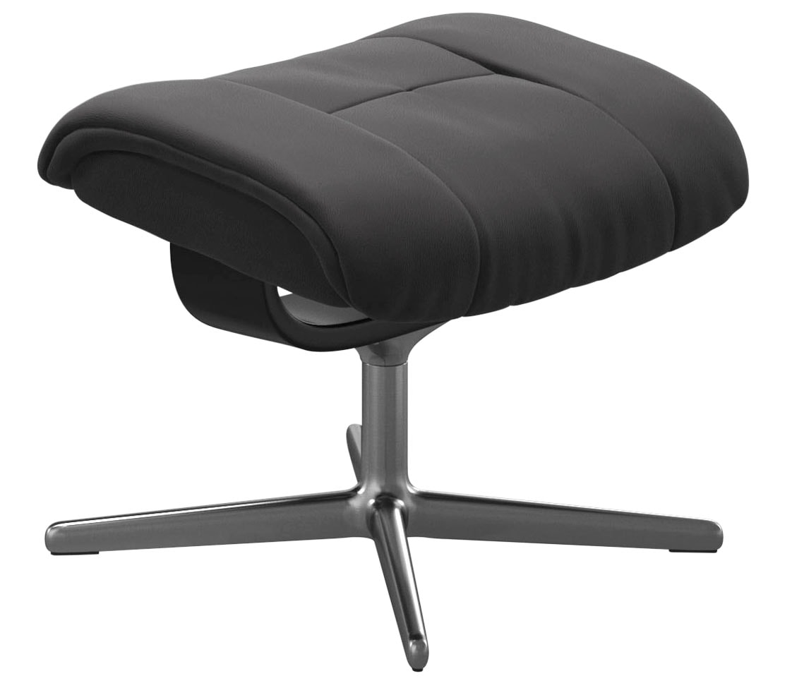 Stressless Fußhocker "Mayfair", mit Cross Base, Größe S, M & L, Holzakzent Schwarz