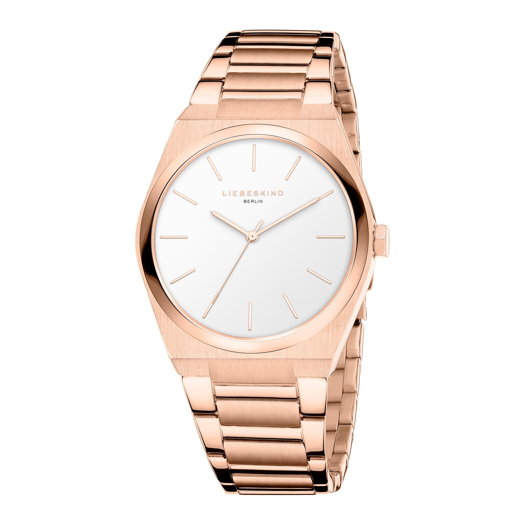 Liebeskind Berlin Quarzuhr »Minimalist 48 mm«, Armbanduhr, Damenuhr, Edelstahlarmband, analog