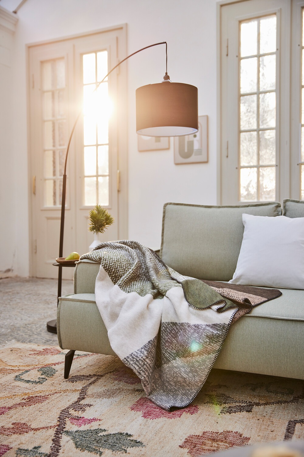 Biederlack Wohndecke "Nordic Rock mit geketteltem Zierstich" Made in German günstig online kaufen