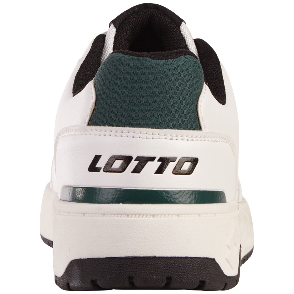 Lotto Unisex Retro Sneaker White-Green Synthetic 3