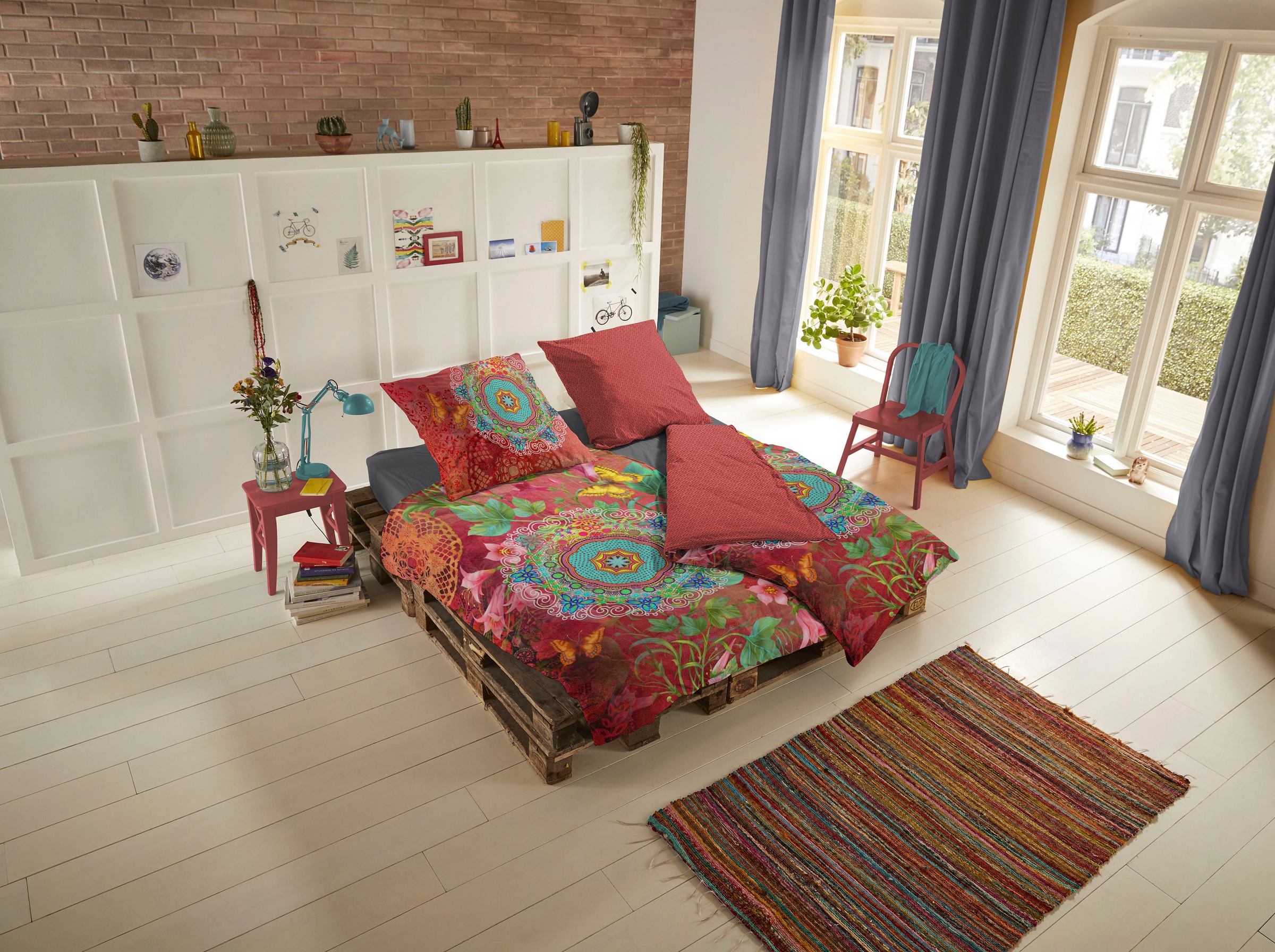 hip Wendebettwäsche "Novali" 2 Stk. Mako-Satin, 135x200, Reißverschluss, We günstig online kaufen