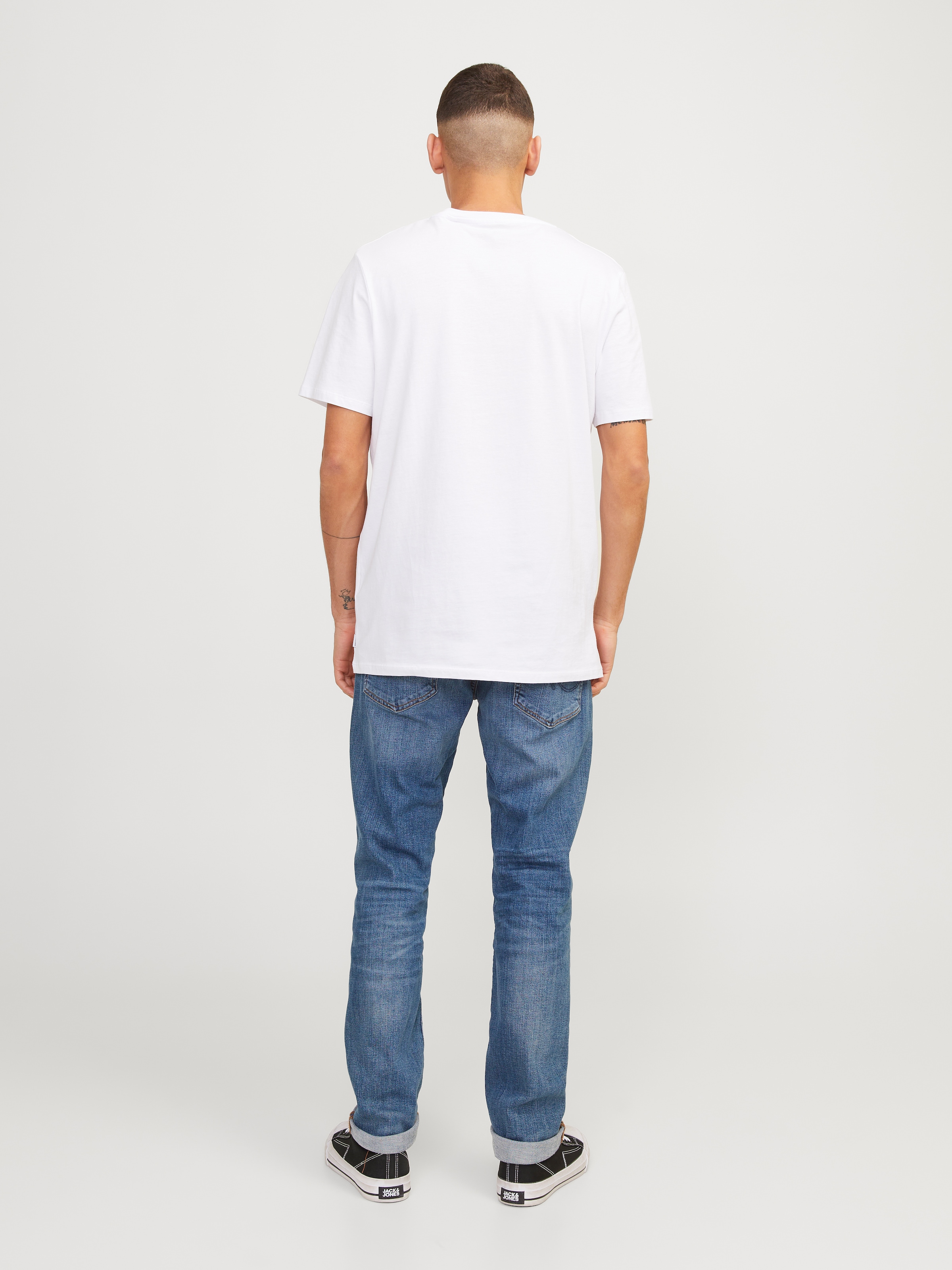 Jack & Jones Slim-fit-Jeans »JJITIM mit Waschung und praktischen Taschen« Abriebeffekte, modisch, slim fit, Denim